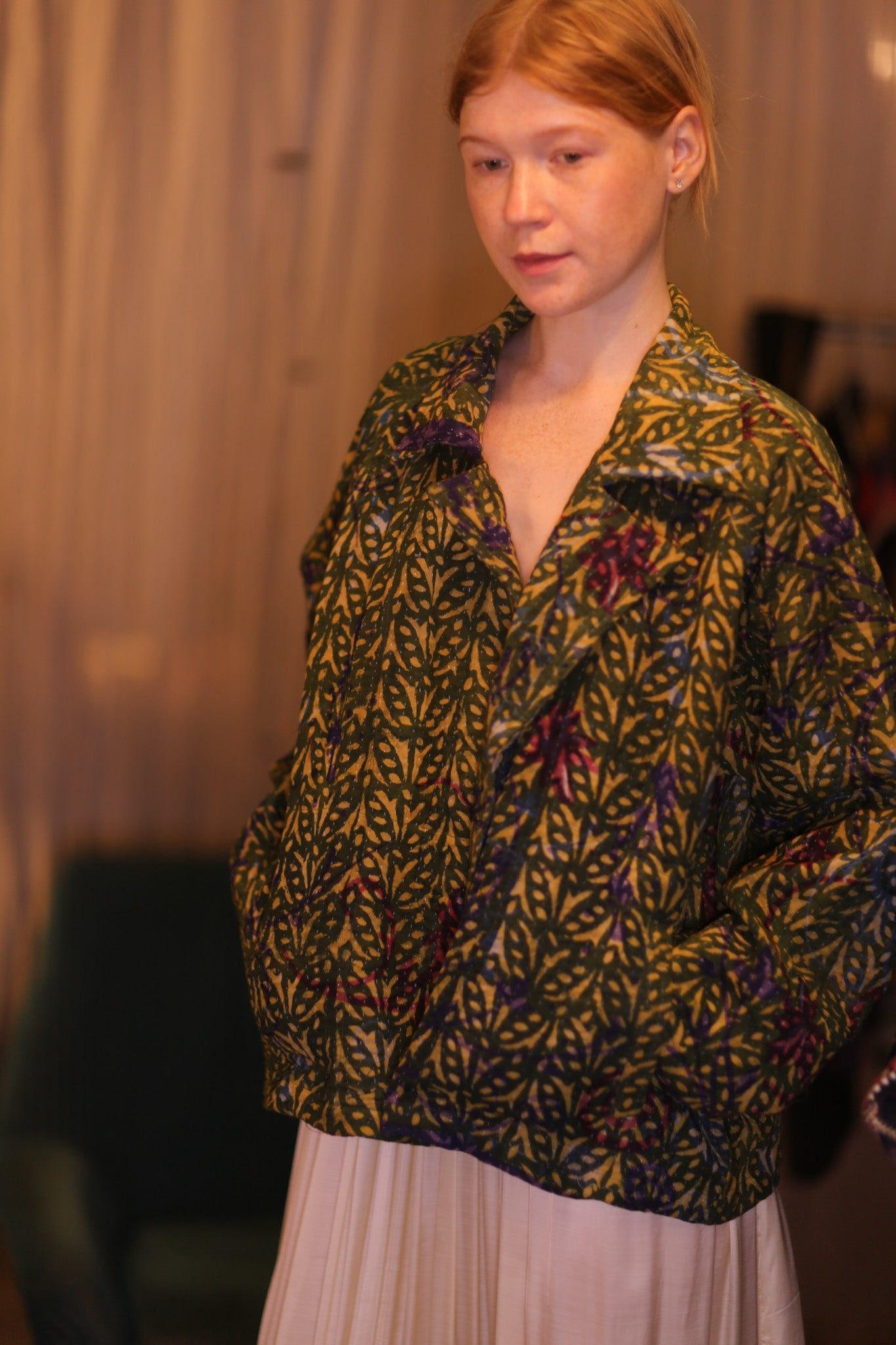 KANTHA JACKET MARIGOLD - BANGKOK TAILOR CLOTHING STORE - HANDMADE CLOTHING