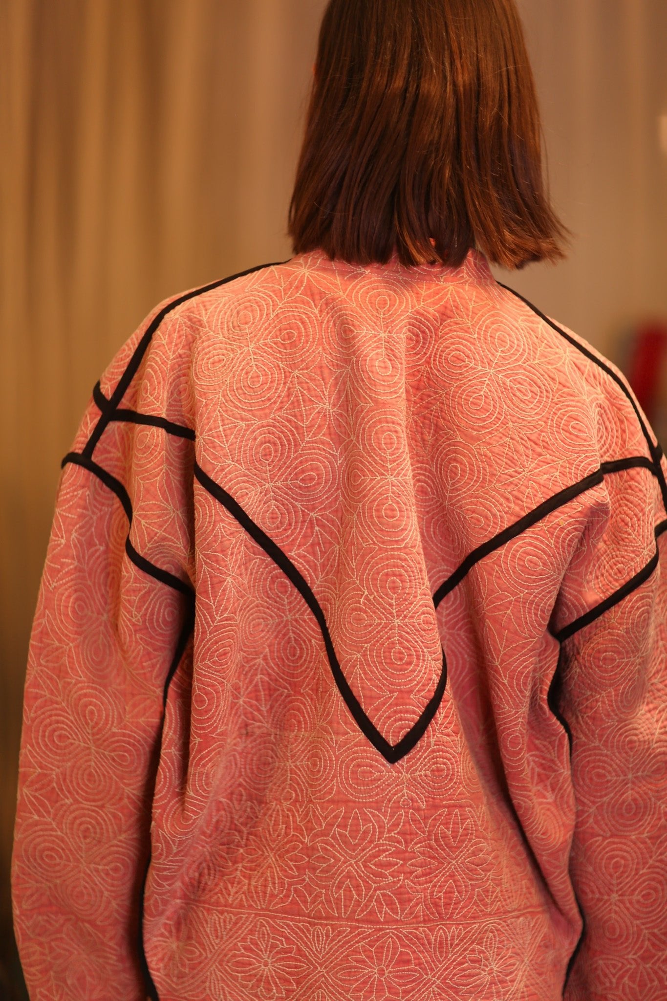 KANTHA JACKET MARMALADE - BANGKOK TAILOR CLOTHING STORE - HANDMADE CLOTHING