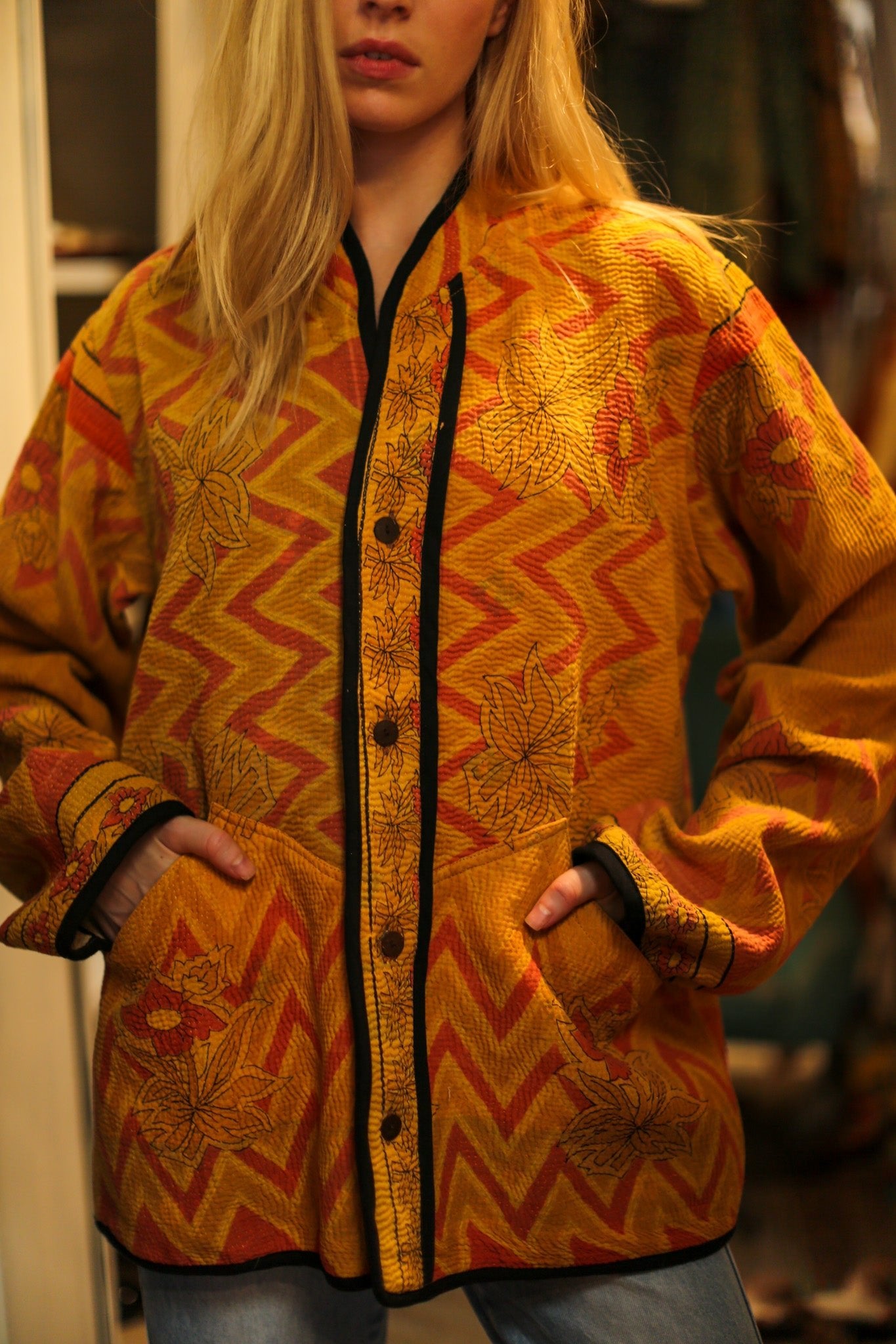 KANTHA JACKET MITRA - BANGKOK TAILOR CLOTHING STORE - HANDMADE CLOTHING