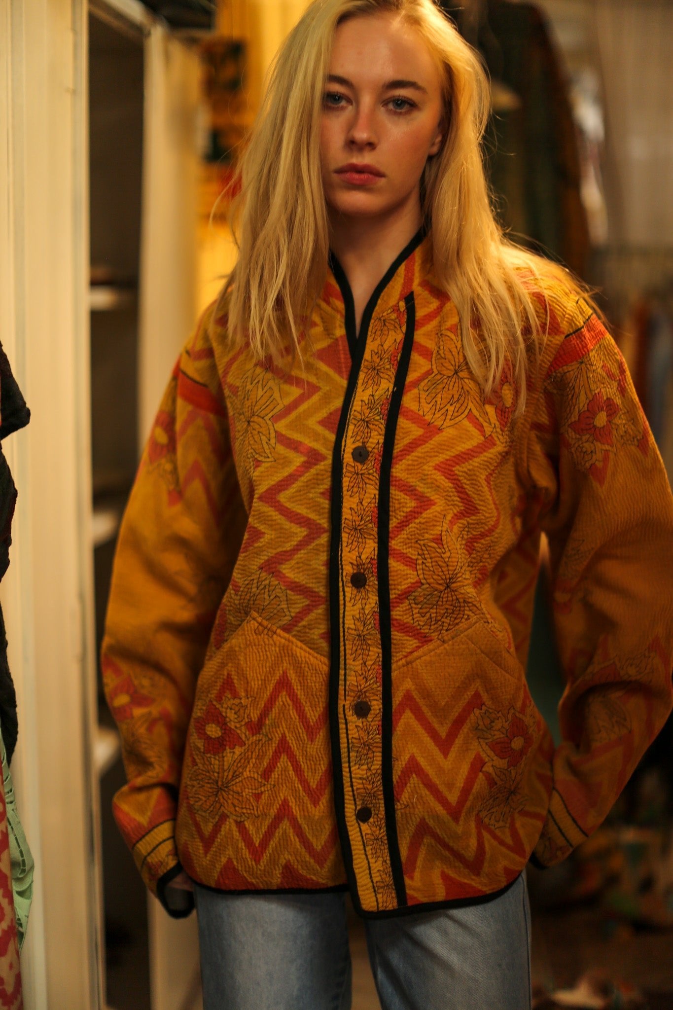 KANTHA JACKET MITRA - BANGKOK TAILOR CLOTHING STORE - HANDMADE CLOTHING