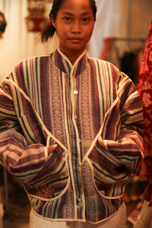 KANTHA JACKET MOLI - BANGKOK TAILOR CLOTHING STORE - HANDMADE CLOTHING