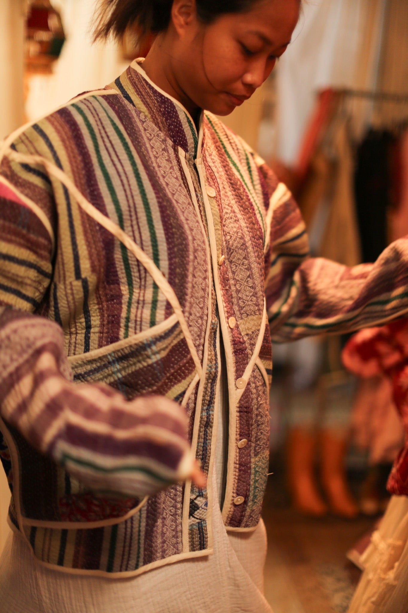 KANTHA JACKET MOLI - BANGKOK TAILOR CLOTHING STORE - HANDMADE CLOTHING