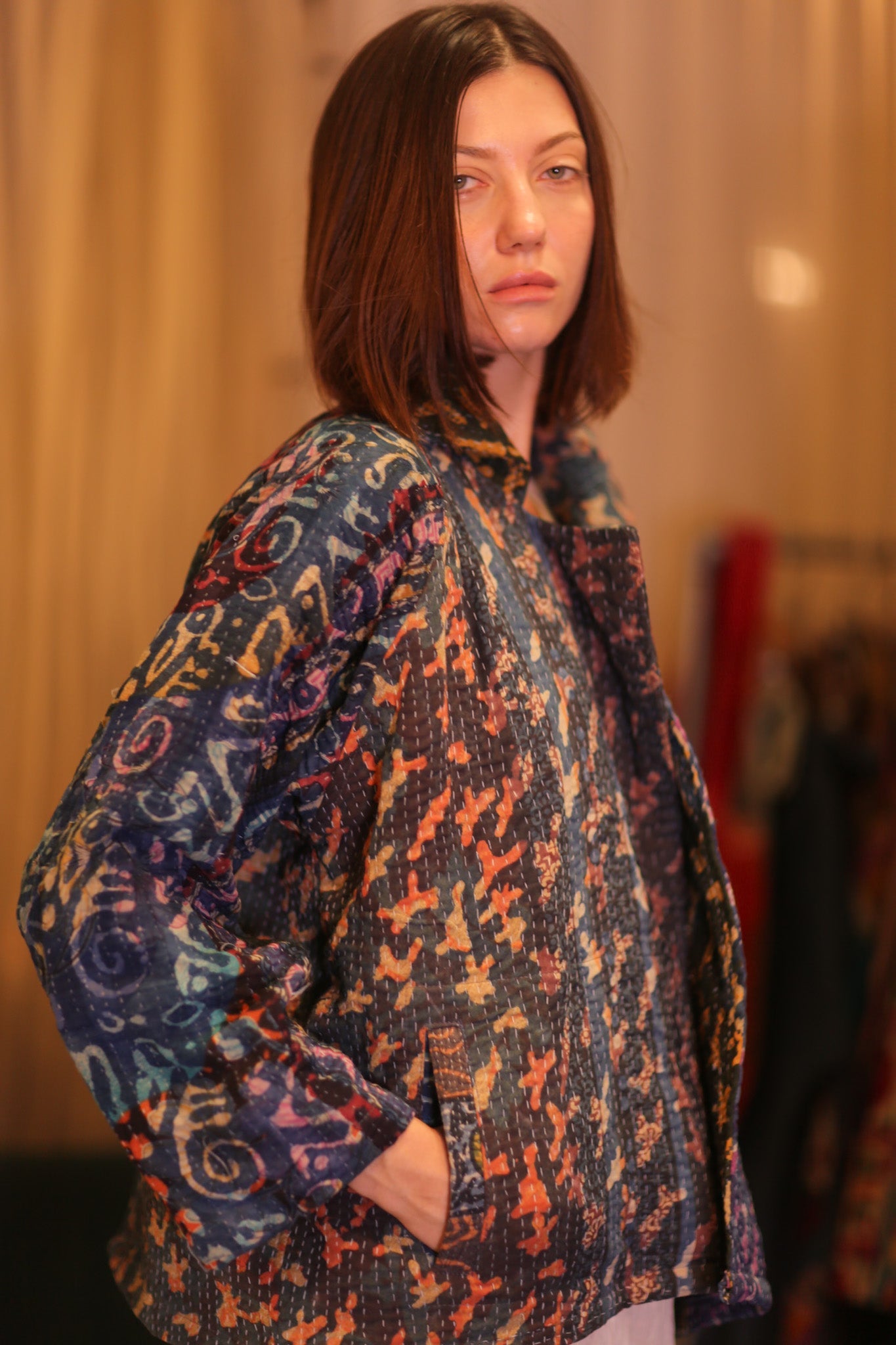KANTHA JACKET THANDAR - BANGKOK TAILOR CLOTHING STORE - HANDMADE CLOTHING