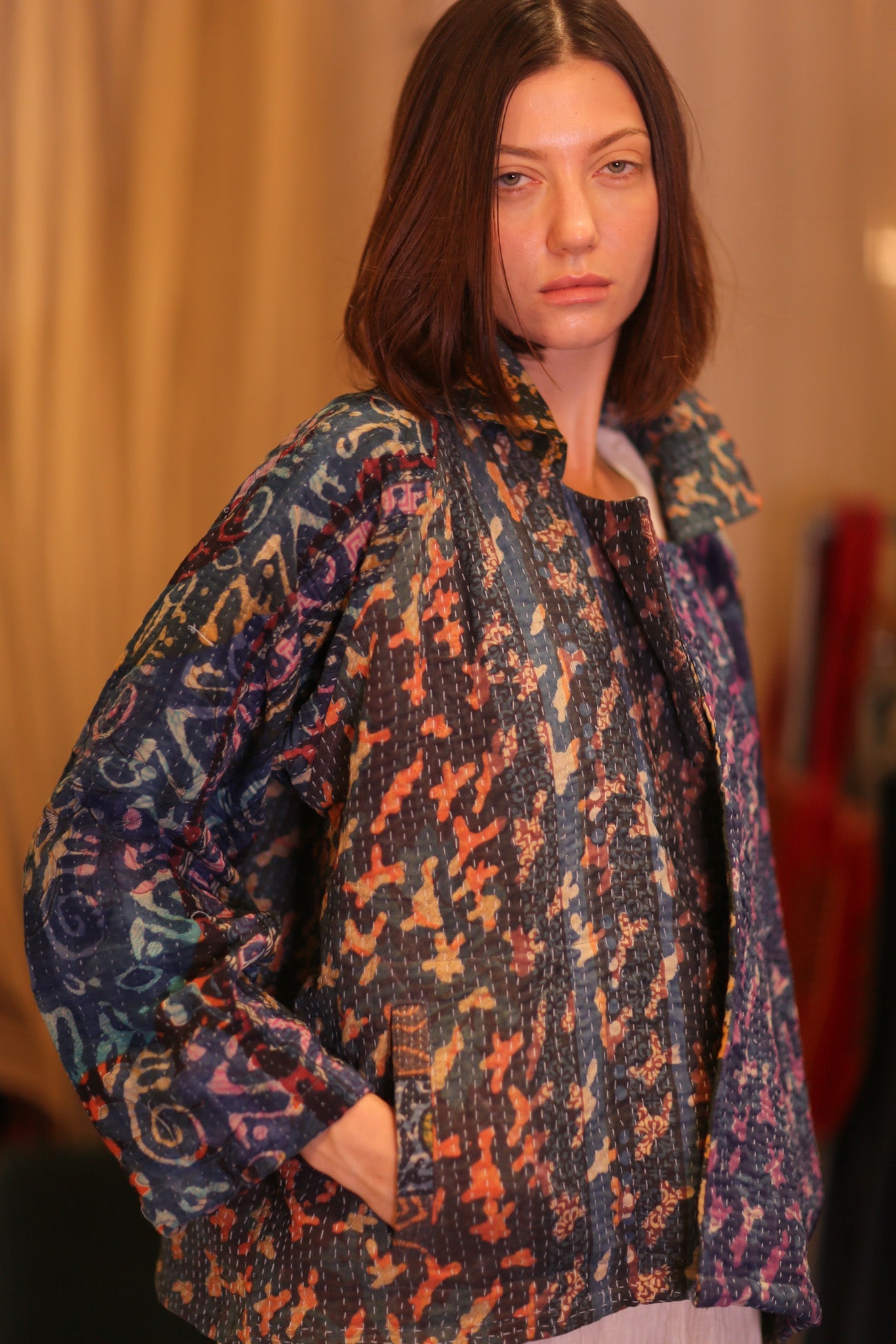 KANTHA JACKET THANDAR - BANGKOK TAILOR CLOTHING STORE - HANDMADE CLOTHING