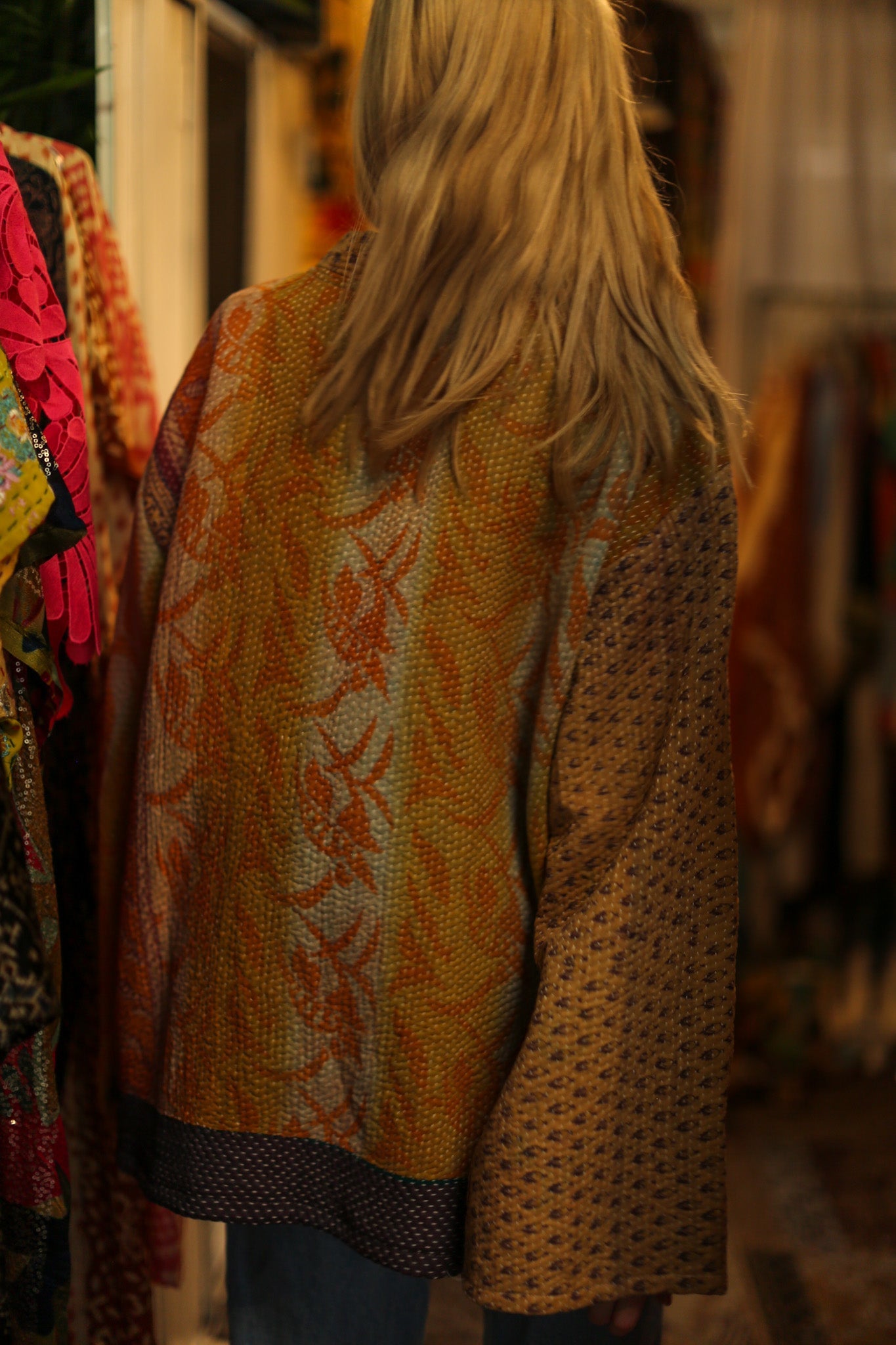 KANTHA KIMONO JACKET BELINDA - BANGKOK TAILOR CLOTHING STORE - HANDMADE CLOTHING