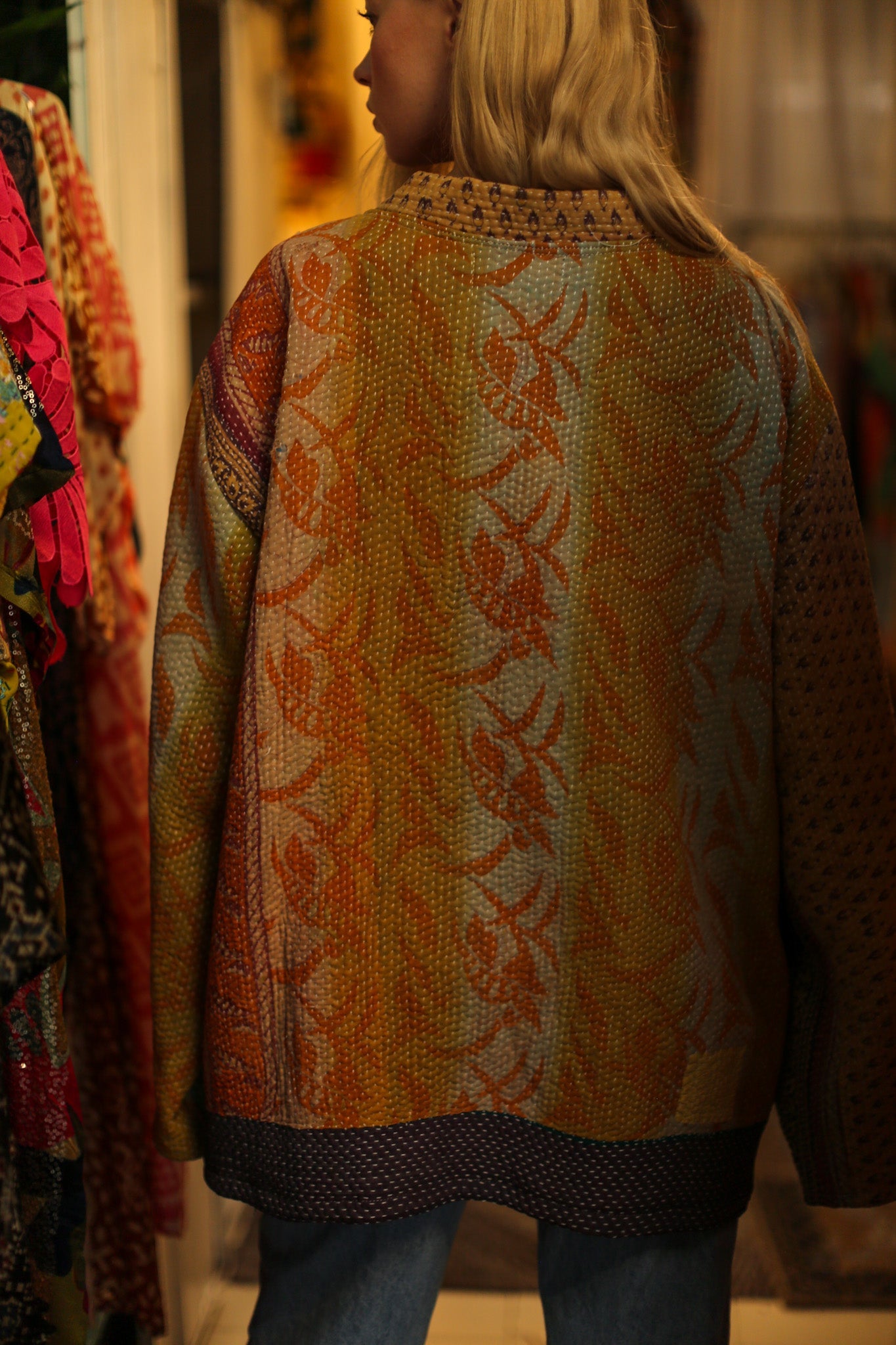 KANTHA KIMONO JACKET BELINDA - BANGKOK TAILOR CLOTHING STORE - HANDMADE CLOTHING