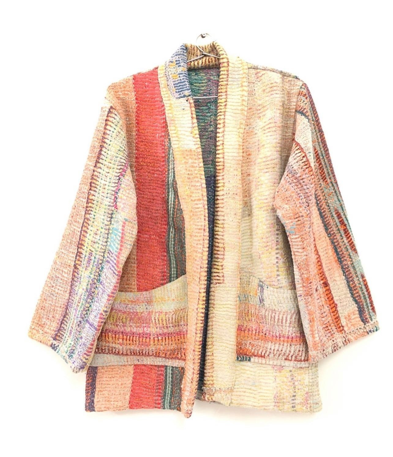 KANTHA KIMONO JACKET LAURIE - BANGKOK TAILOR CLOTHING STORE - HANDMADE CLOTHING