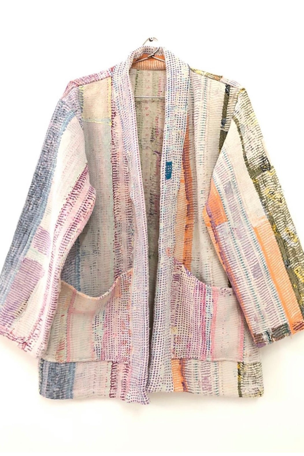 KANTHA KIMONO JACKET LAURIE - BANGKOK TAILOR CLOTHING STORE - HANDMADE CLOTHING