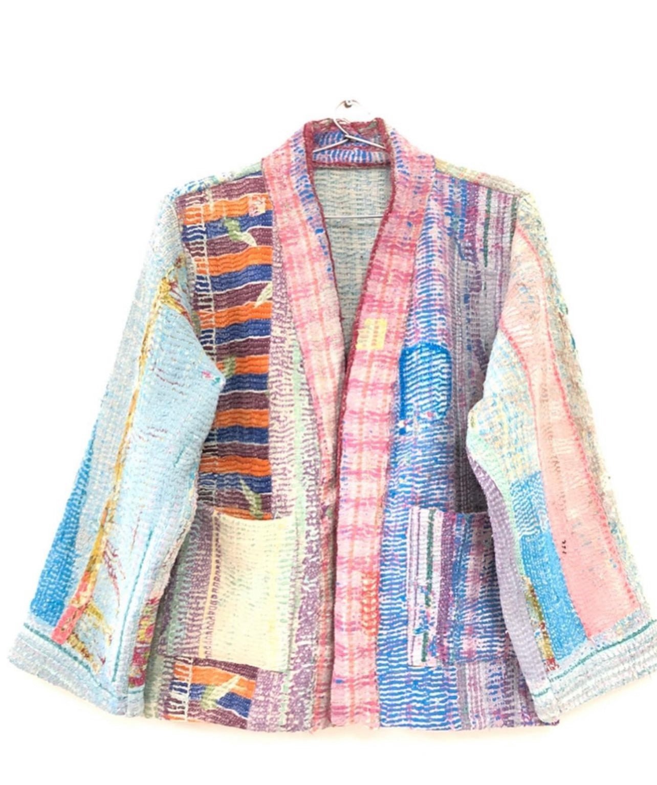 KANTHA KIMONO JACKET LAURIE - BANGKOK TAILOR CLOTHING STORE - HANDMADE CLOTHING