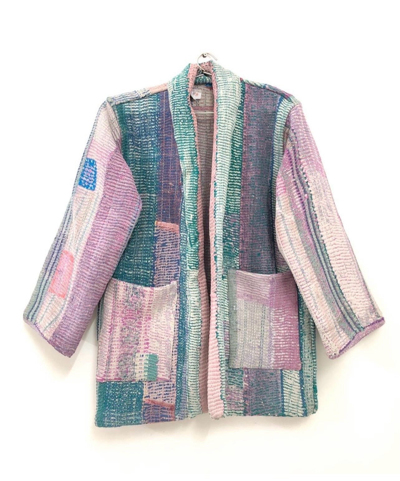 KANTHA KIMONO JACKET LAURIE - BANGKOK TAILOR CLOTHING STORE - HANDMADE CLOTHING