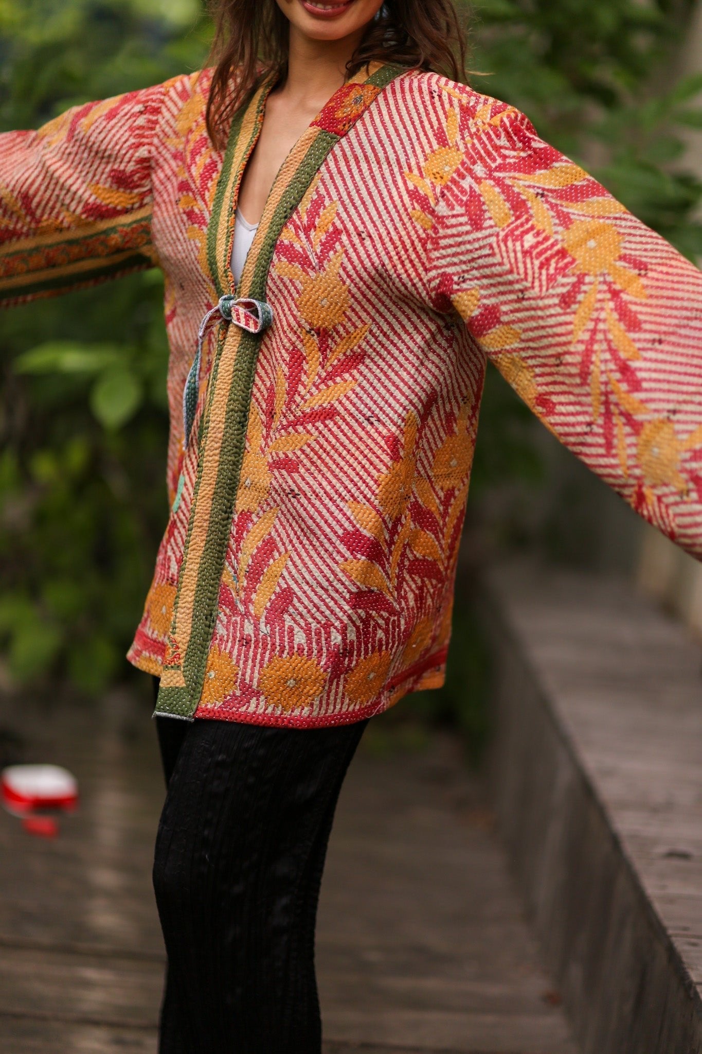 KANTHA KIMONO JACKET SHIRI - BANGKOK TAILOR CLOTHING STORE - HANDMADE CLOTHING