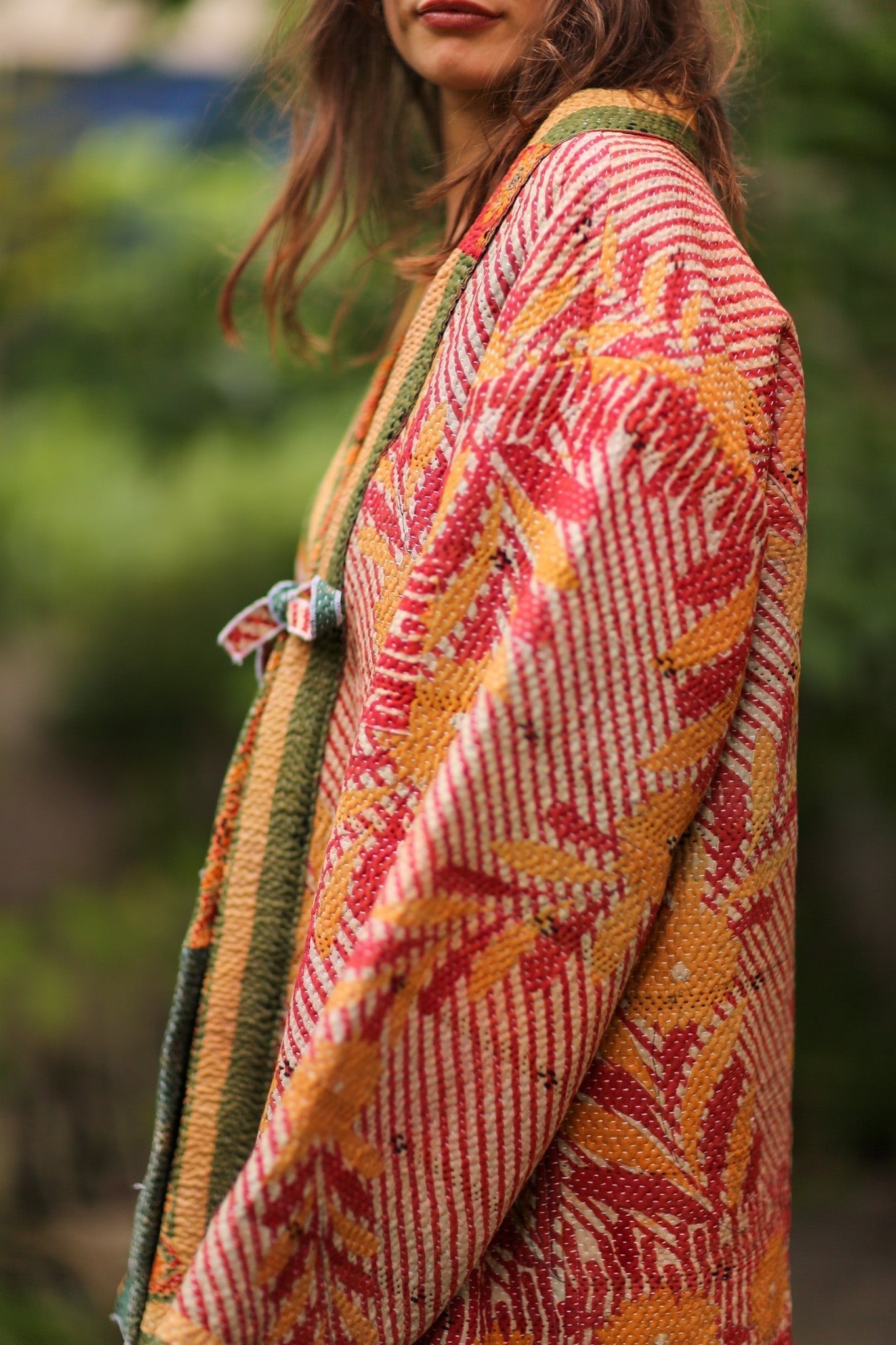 KANTHA KIMONO JACKET SHIRI - BANGKOK TAILOR CLOTHING STORE - HANDMADE CLOTHING