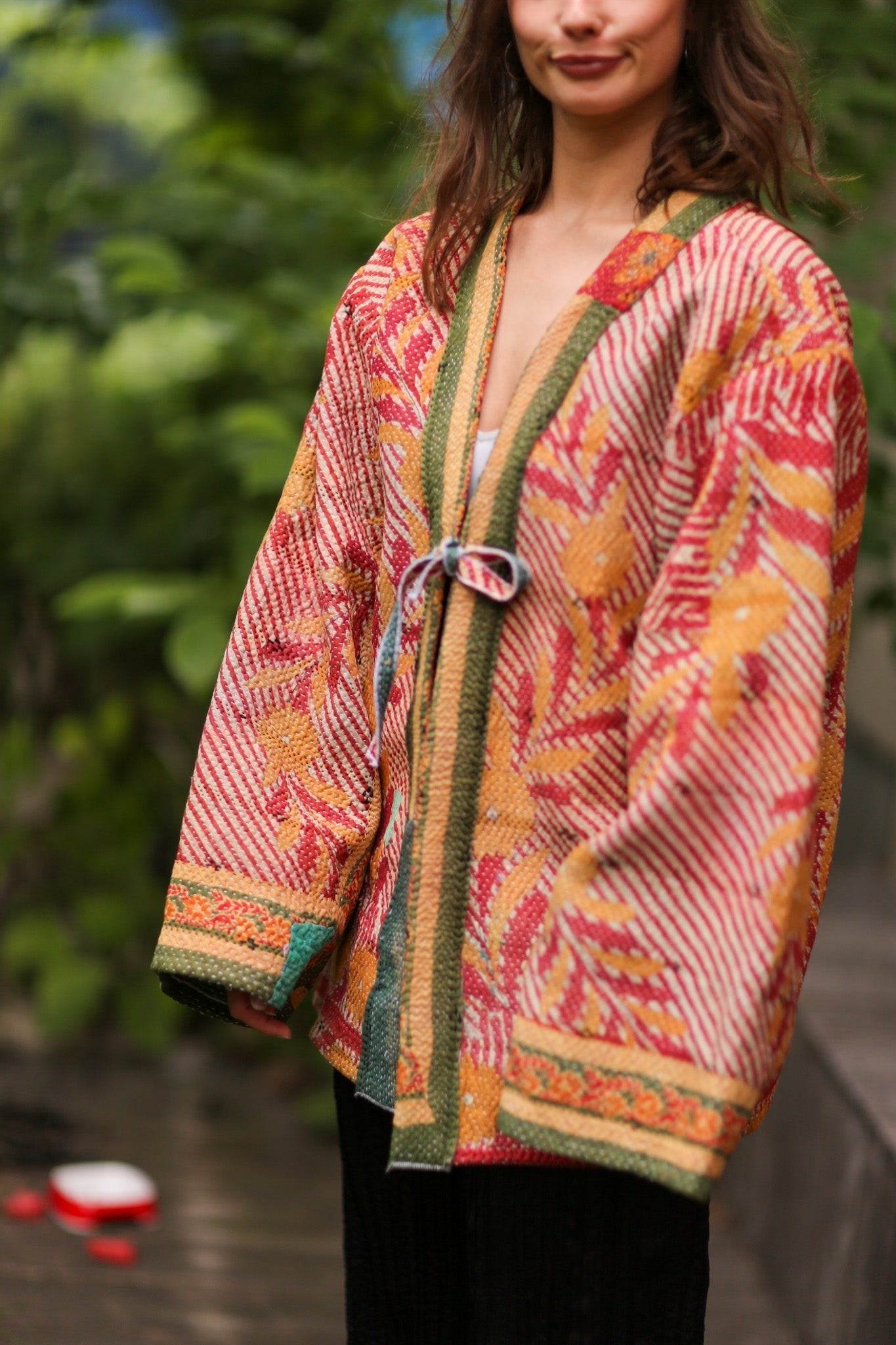 KANTHA KIMONO JACKET SHIRI - BANGKOK TAILOR CLOTHING STORE - HANDMADE CLOTHING