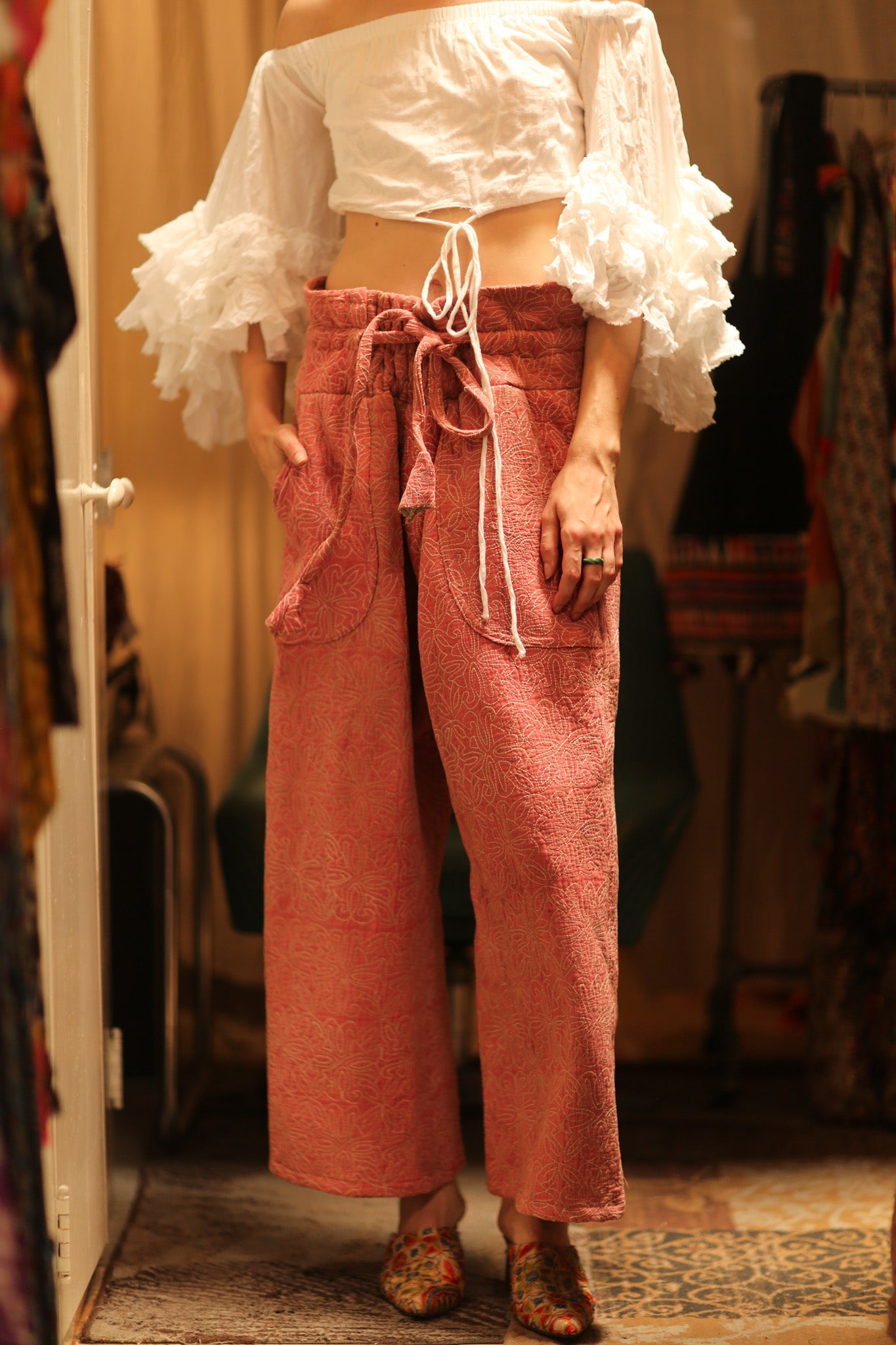 KANTHA PANTS LENA - BANGKOK TAILOR CLOTHING STORE - HANDMADE CLOTHING