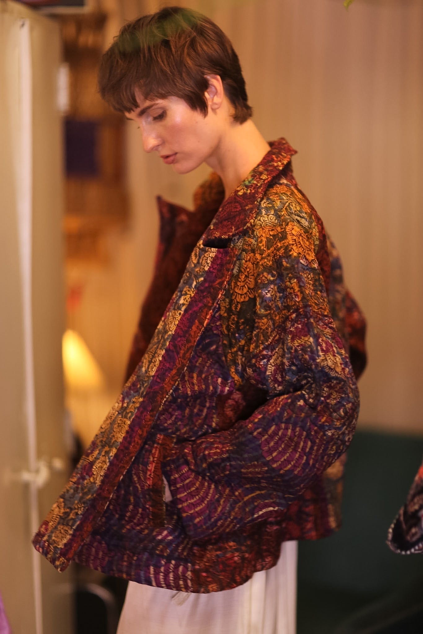 KANTHA PATCHWORK JACKET FRISEL - BANGKOK TAILOR CLOTHING STORE - HANDMADE CLOTHING