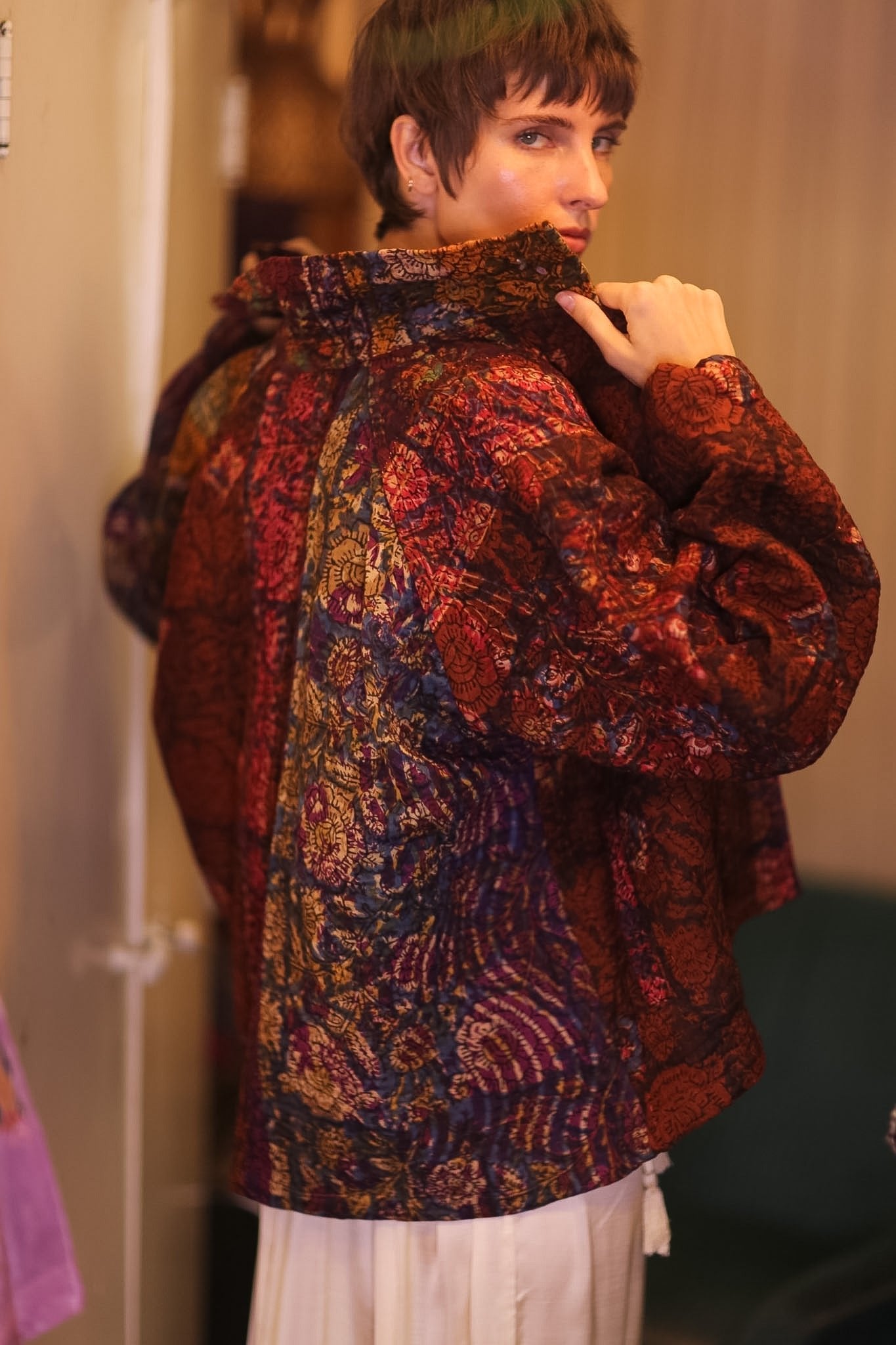KANTHA PATCHWORK JACKET FRISEL - BANGKOK TAILOR CLOTHING STORE - HANDMADE CLOTHING