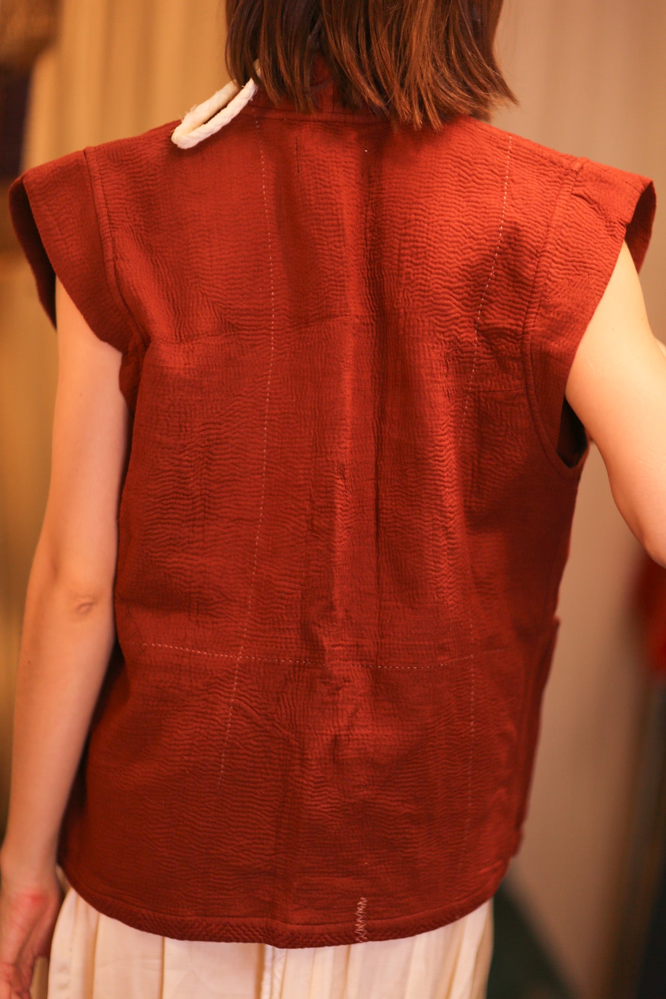 KANTHA VEST HUASCA - BANGKOK TAILOR CLOTHING STORE - HANDMADE CLOTHING