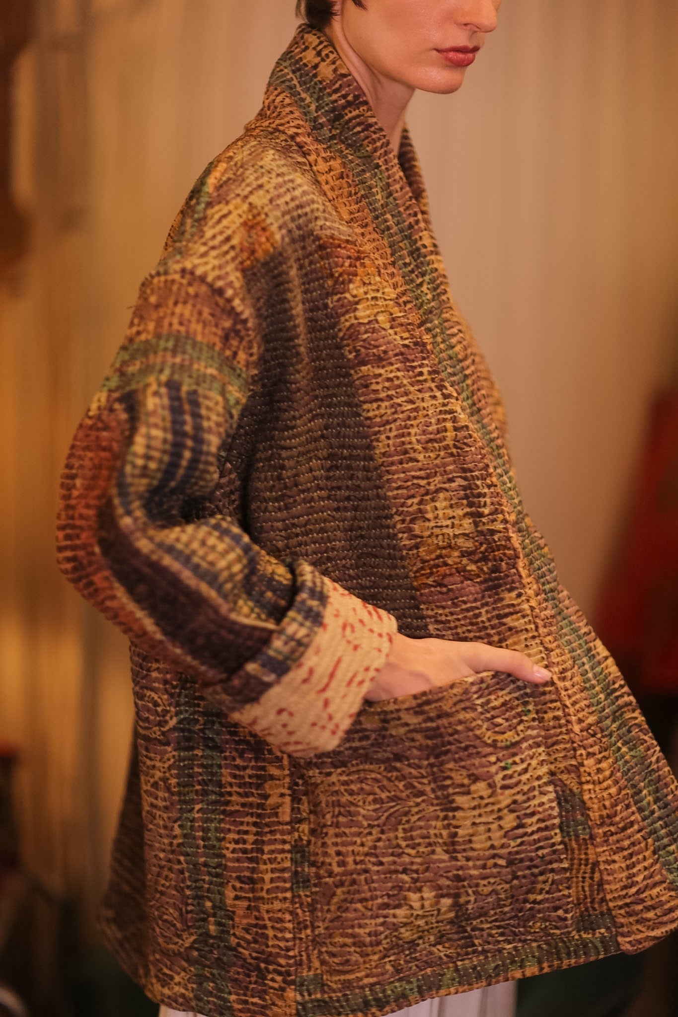 KATHA KIMONO JACKET FRIDU VINTAGE STYLE - BANGKOK TAILOR CLOTHING STORE - HANDMADE CLOTHING