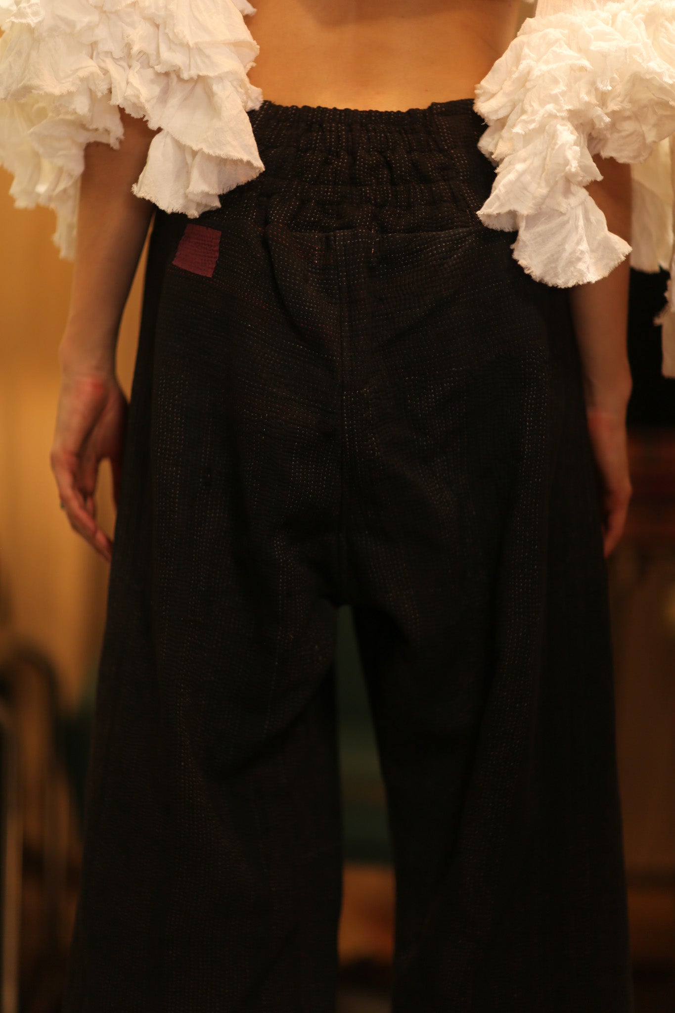 LENA KANTHA TROUSERS CHARCOAL - BANGKOK TAILOR CLOTHING STORE - HANDMADE CLOTHING