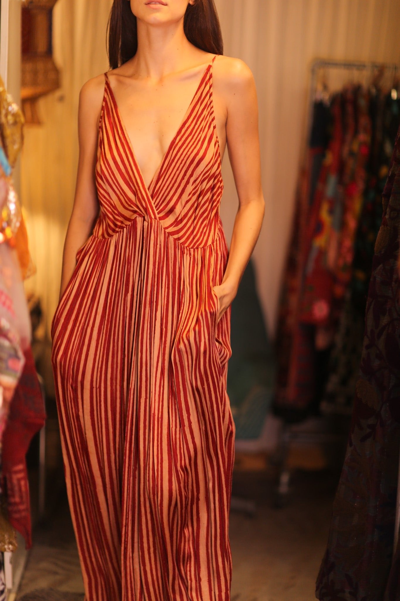 LILY SILK DRESS CANDY - BANGKOK TAILOR CLOTHING STORE - HANDMADE CLOTHING