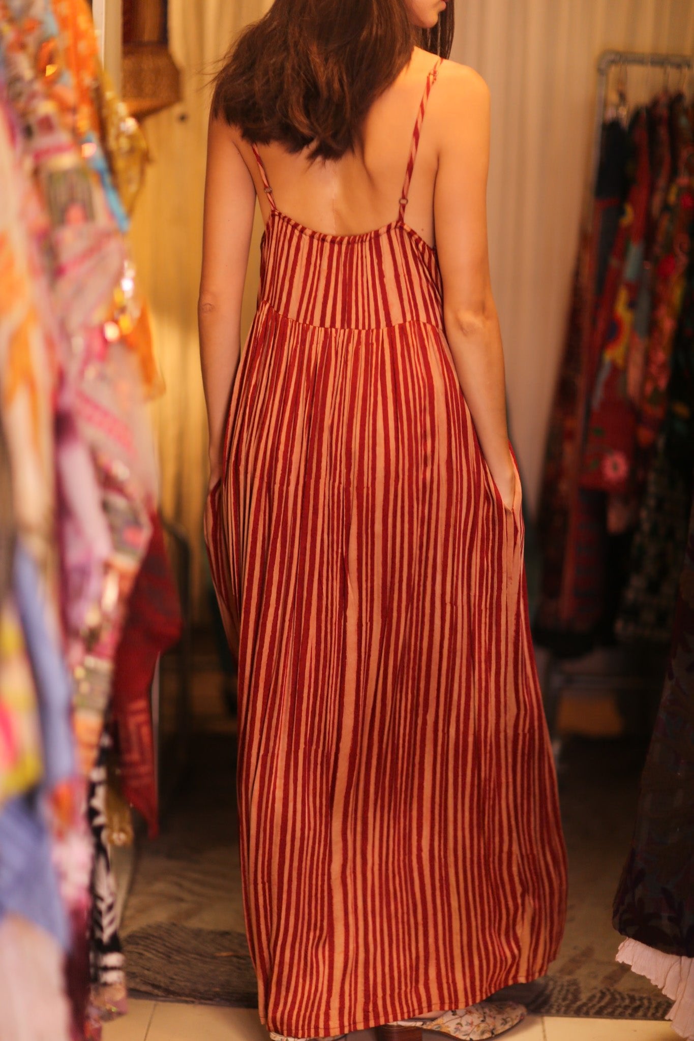LILY SILK DRESS CANDY - BANGKOK TAILOR CLOTHING STORE - HANDMADE CLOTHING