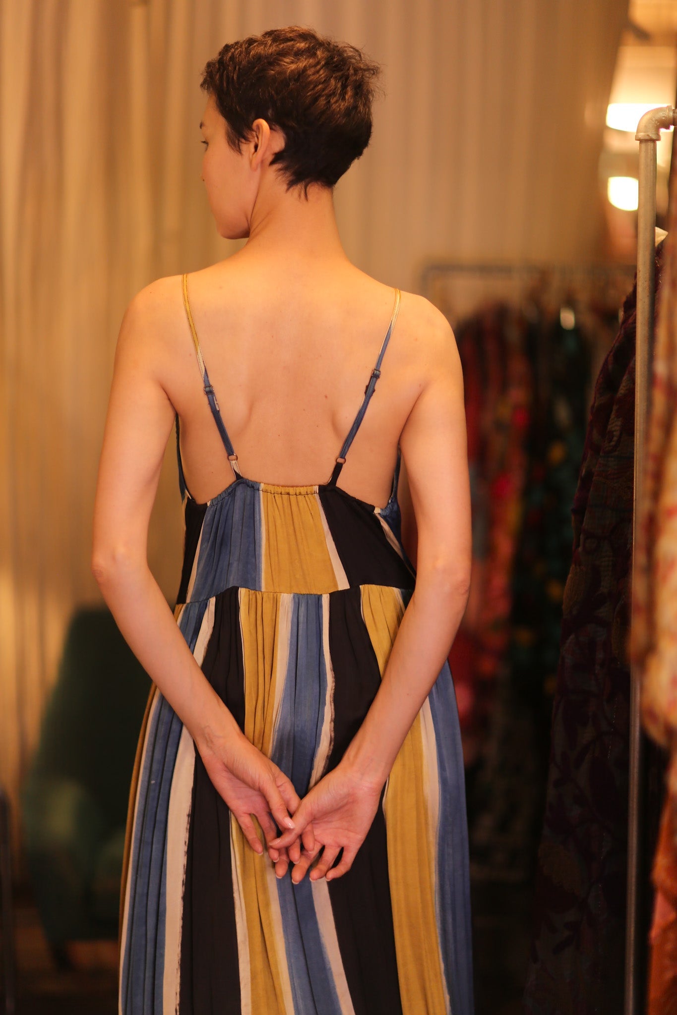 LILY SILK DRESS NORA - BANGKOK TAILOR CLOTHING STORE - HANDMADE CLOTHING