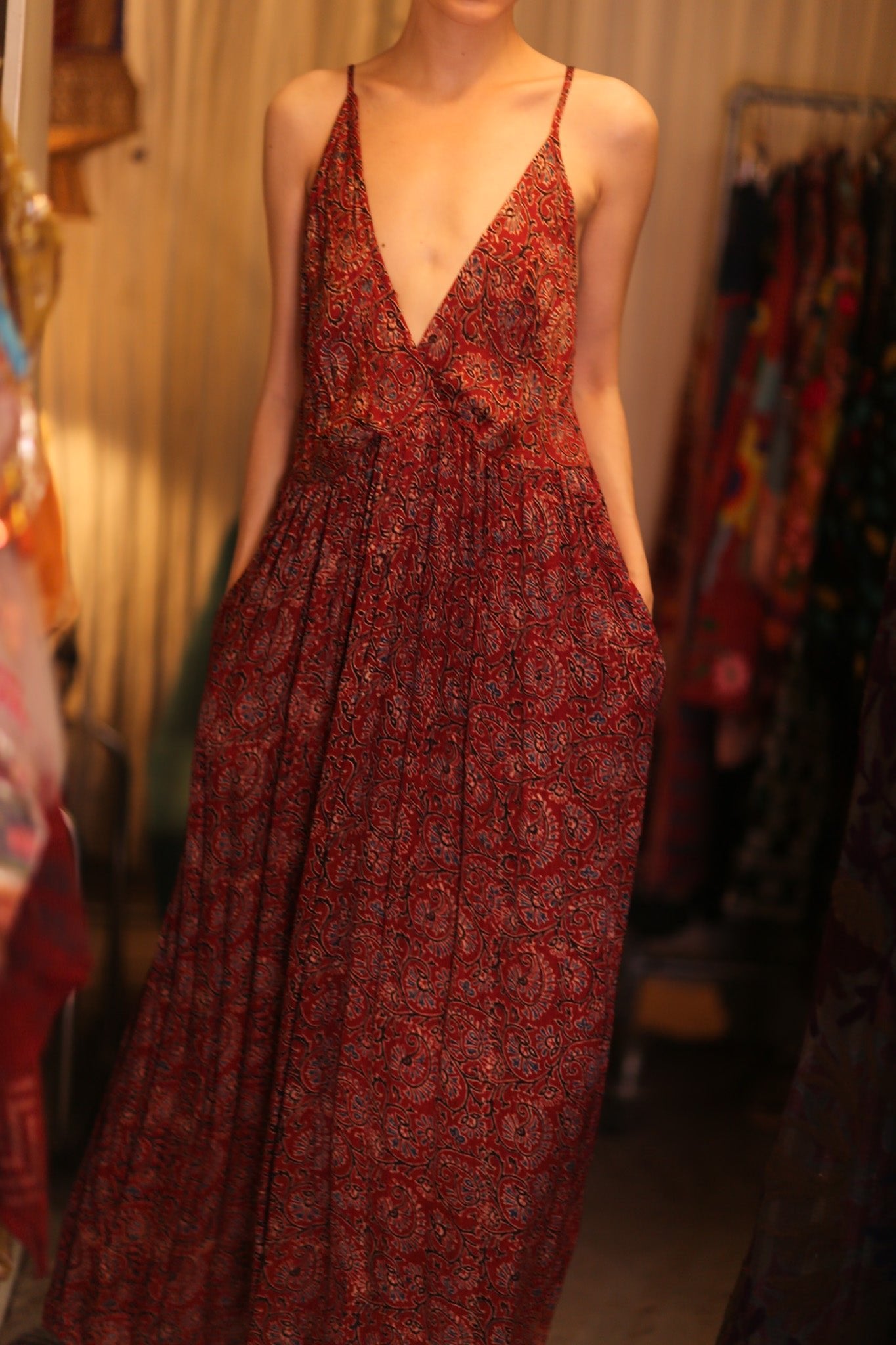 LILY SILK DRESS PIPER - BANGKOK TAILOR CLOTHING STORE - HANDMADE CLOTHING