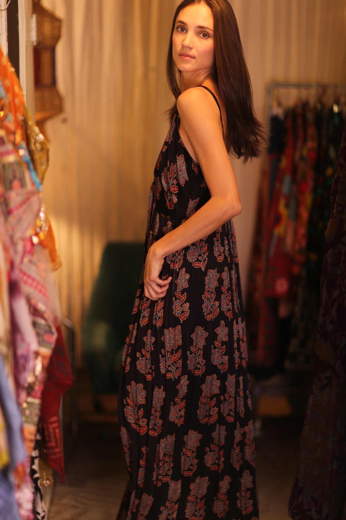 LILY SILK DRESS SHARON - BANGKOK TAILOR CLOTHING STORE - HANDMADE CLOTHING