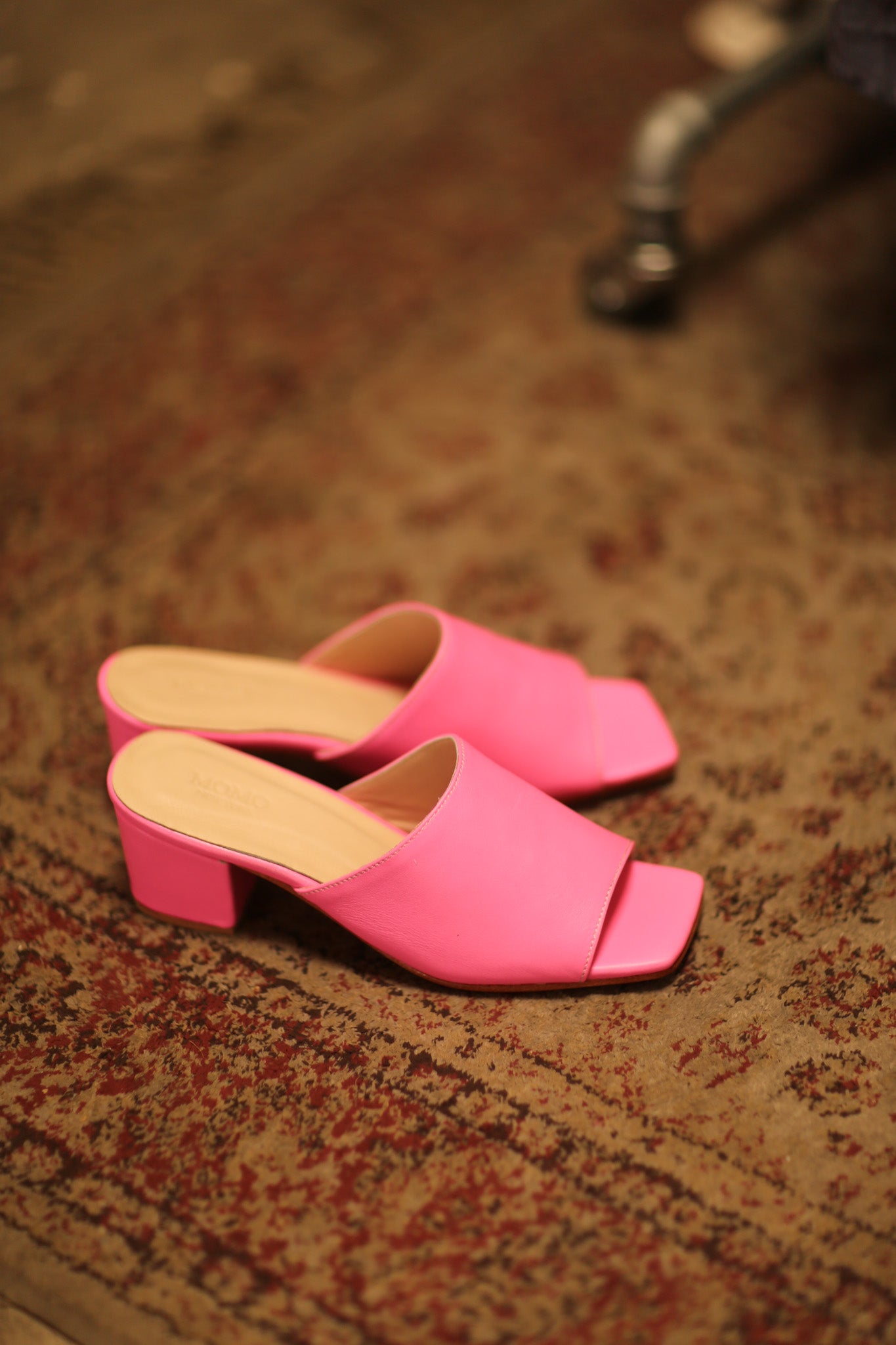 MULES HEELED PINK LORIN - BANGKOK TAILOR CLOTHING STORE - HANDMADE CLOTHING