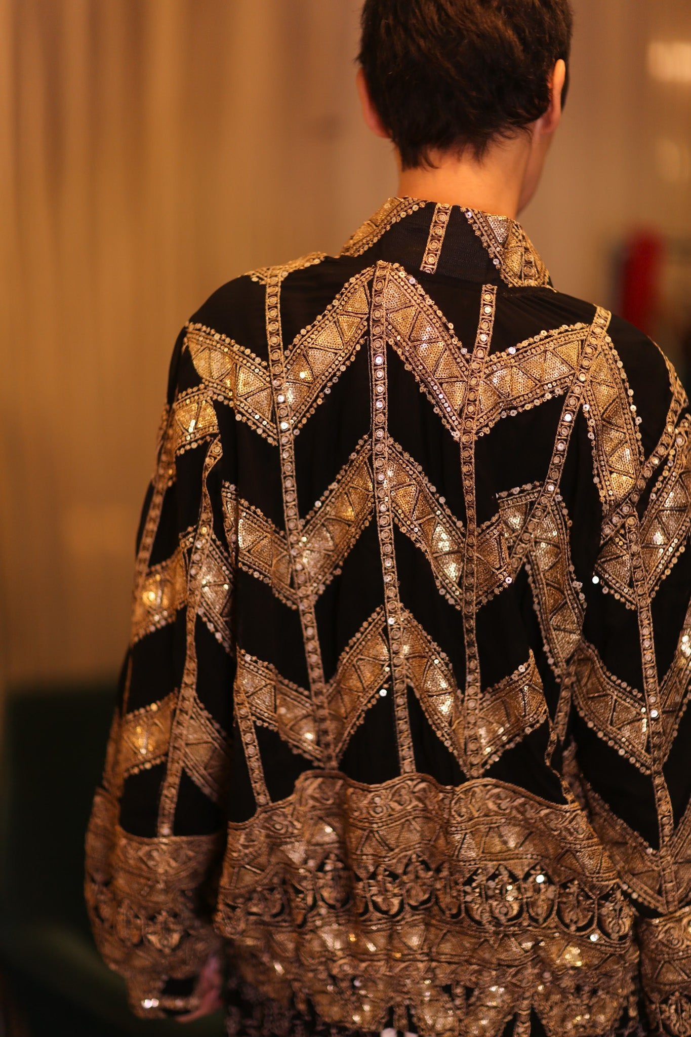 OVERSIZED EMBROIDERED SILK BOMBER JACKET WONMIN - BANGKOK TAILOR CLOTHING STORE - HANDMADE CLOTHING