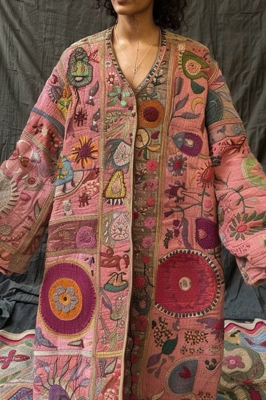 OVERSIZED SUZANI KIMONO COAT - BANGKOK TAILOR CLOTHING STORE - HANDMADE CLOTHING