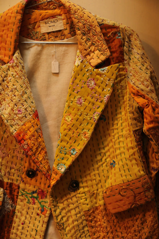 PATCHWORK JACKET - S113 - BANGKOK TAILOR CLOTHING STORE - HANDMADE CLOTHING