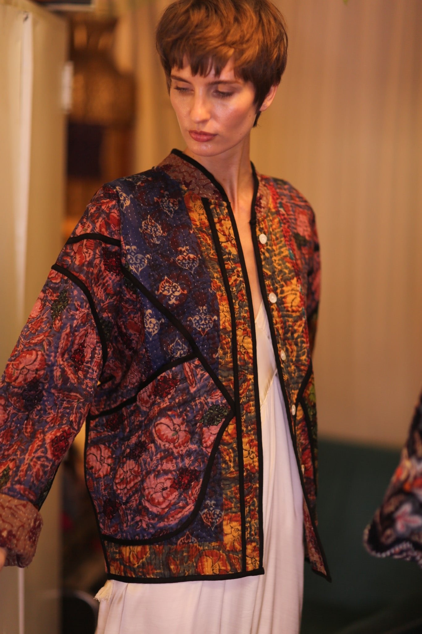 PATCHWORK KANTHA JACKET LIEBLINGS - BANGKOK TAILOR CLOTHING STORE - HANDMADE CLOTHING