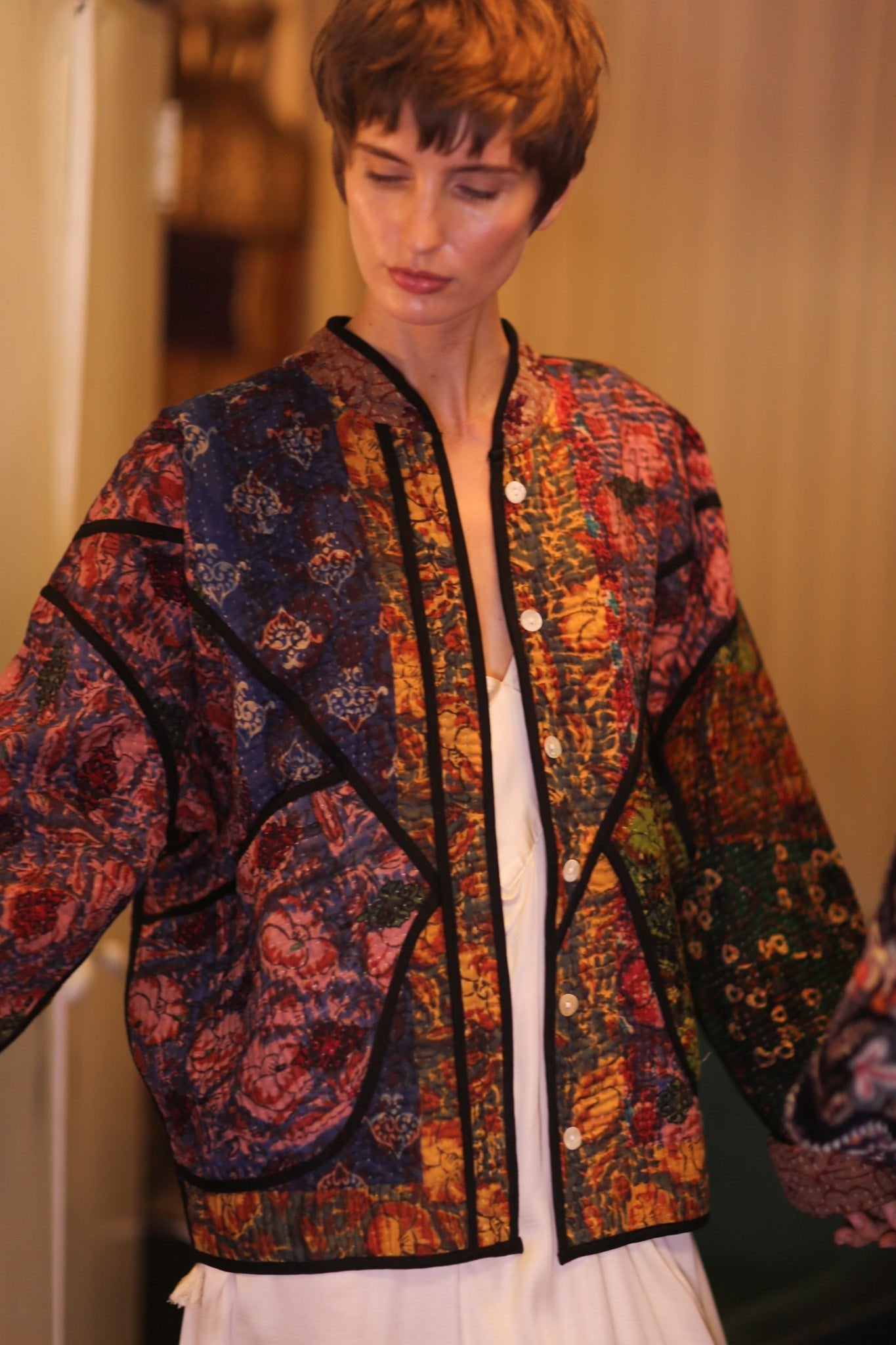 PATCHWORK KANTHA JACKET LIEBLINGS - BANGKOK TAILOR CLOTHING STORE - HANDMADE CLOTHING