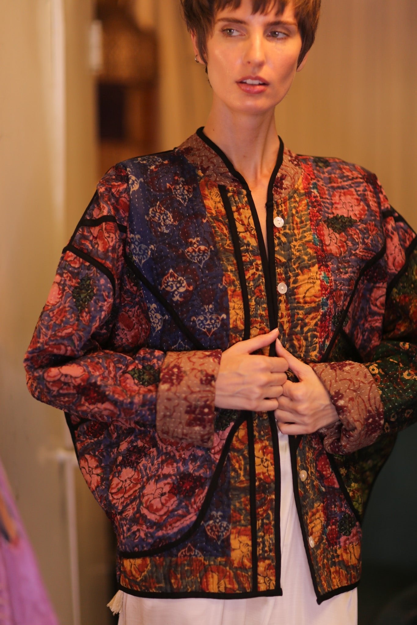 PATCHWORK KANTHA JACKET LIEBLINGS - BANGKOK TAILOR CLOTHING STORE - HANDMADE CLOTHING