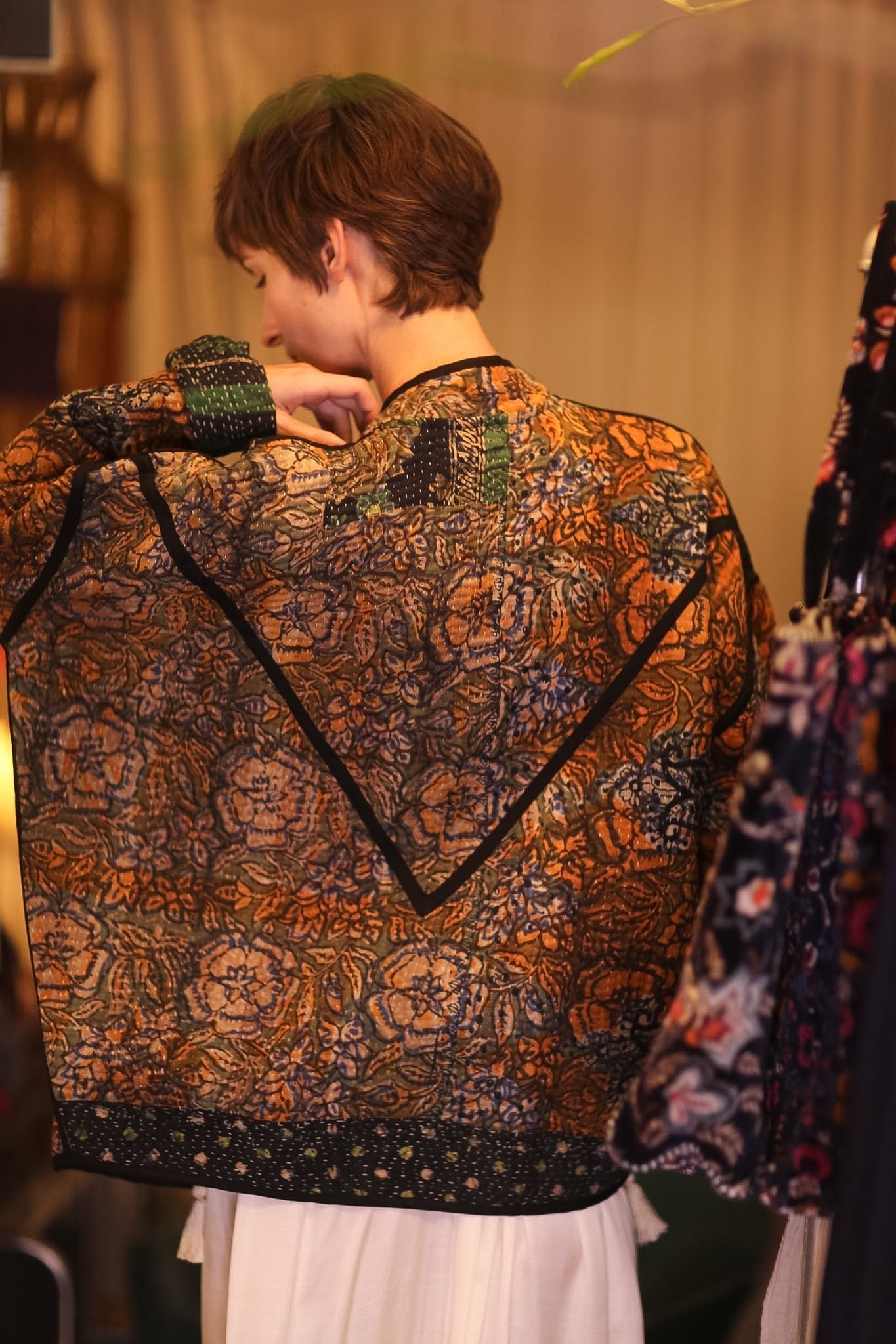 PATCHWORK KANTHA JACKET MOSAIC - BANGKOK TAILOR CLOTHING STORE - HANDMADE CLOTHING