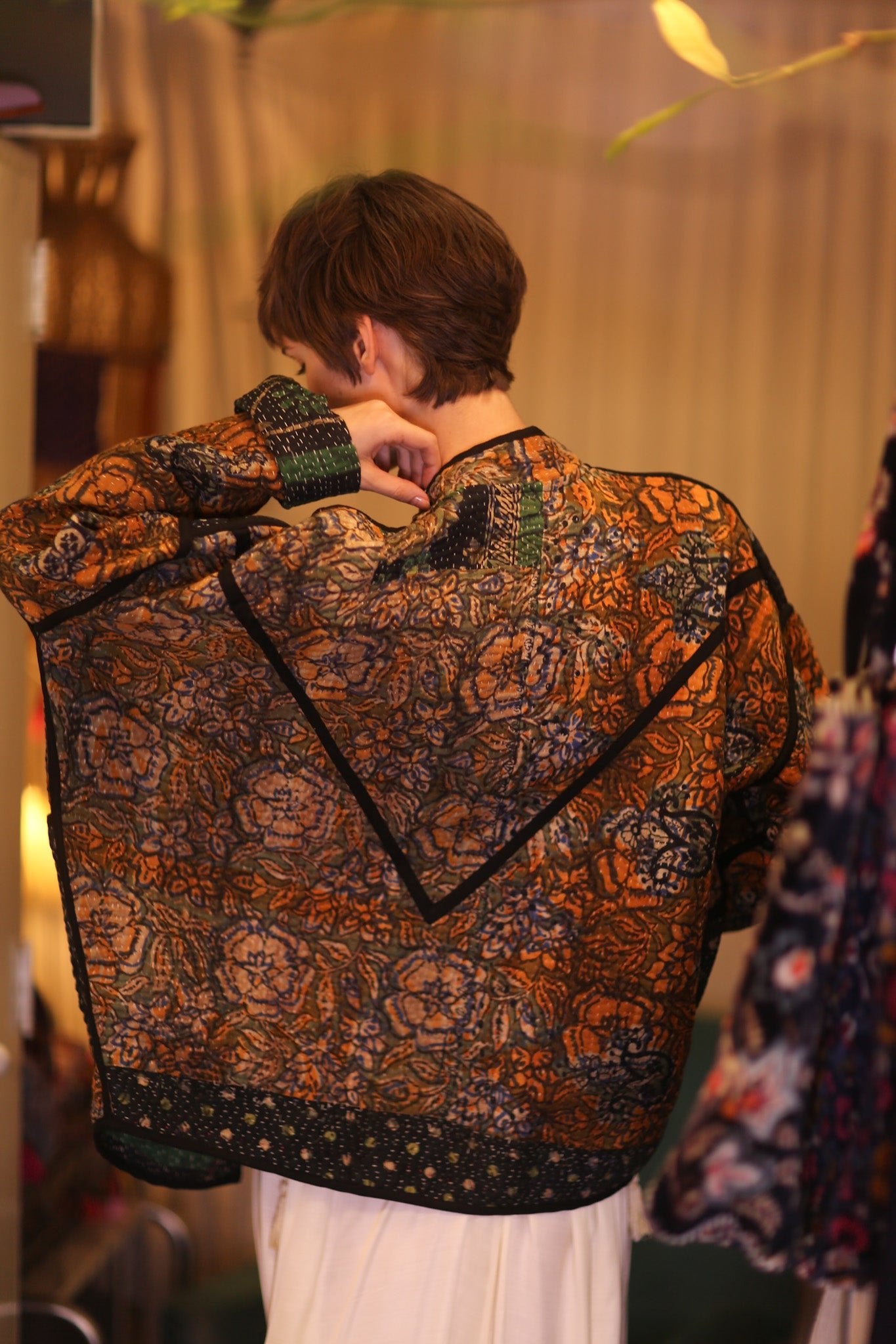 PATCHWORK KANTHA JACKET MOSAIC - BANGKOK TAILOR CLOTHING STORE - HANDMADE CLOTHING