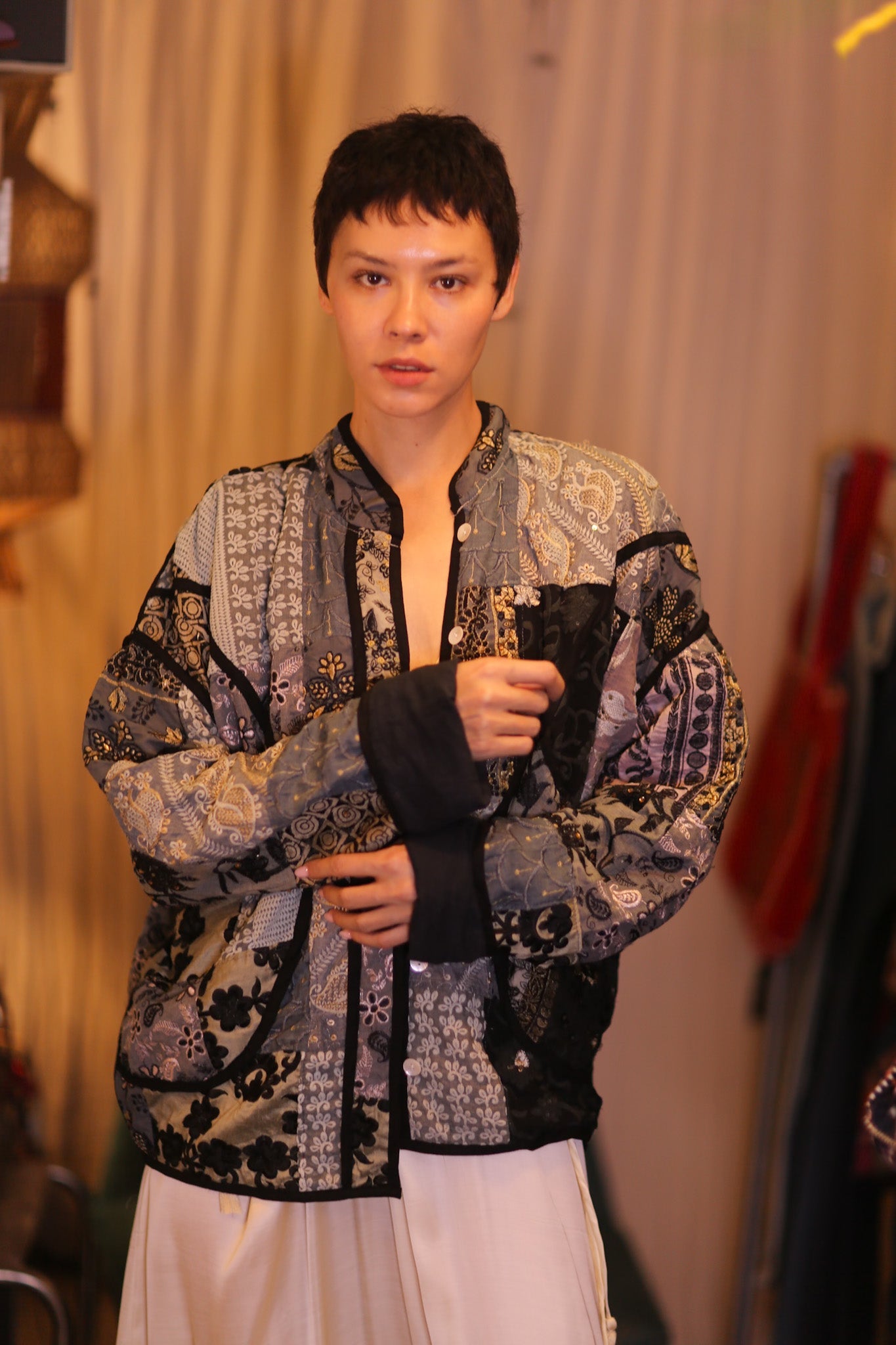 PATCHWORK PATTERN JACKET YILAYTHANT - BANGKOK TAILOR CLOTHING STORE - HANDMADE CLOTHING