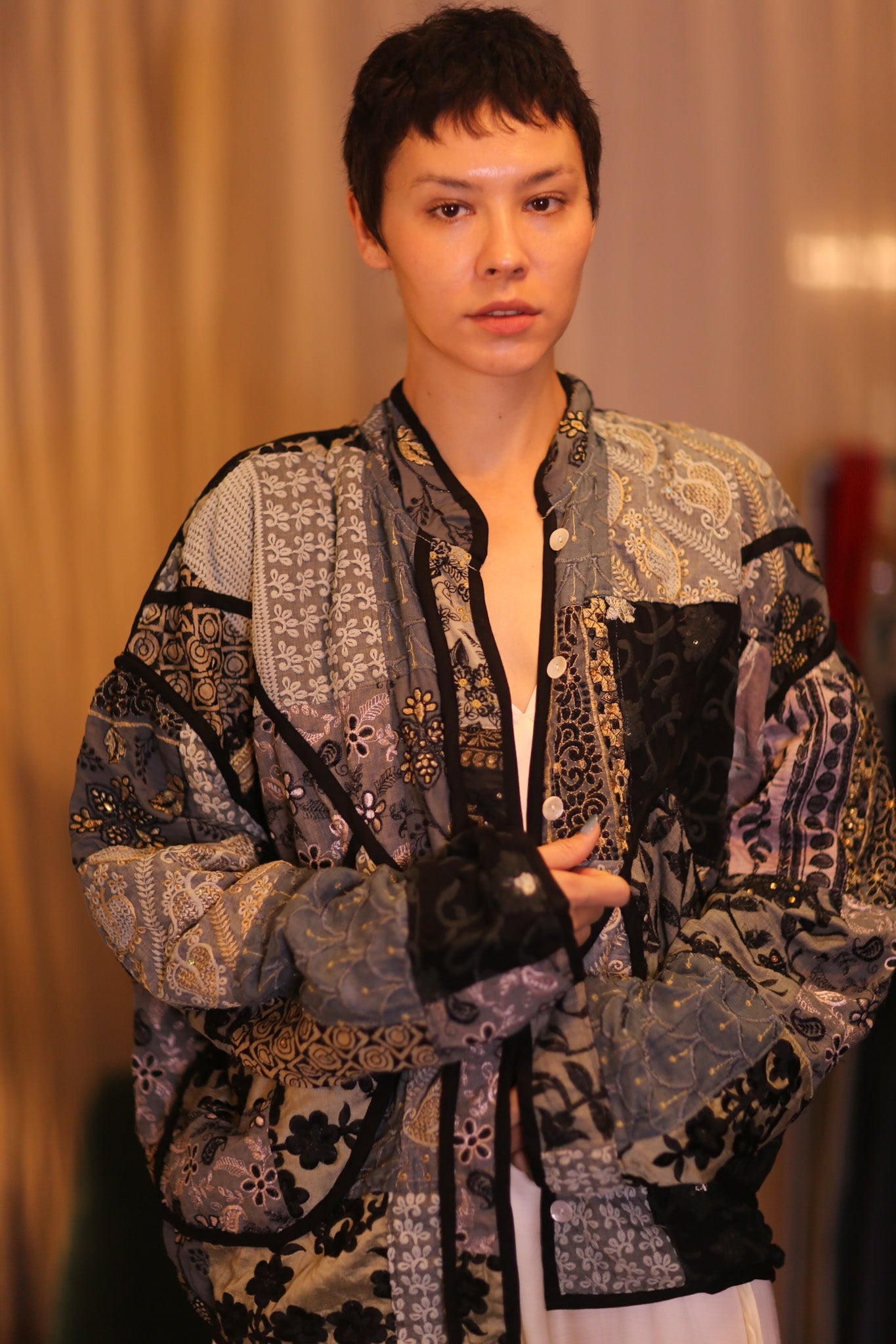 PATCHWORK PATTERN JACKET YILAYTHANT - BANGKOK TAILOR CLOTHING STORE - HANDMADE CLOTHING