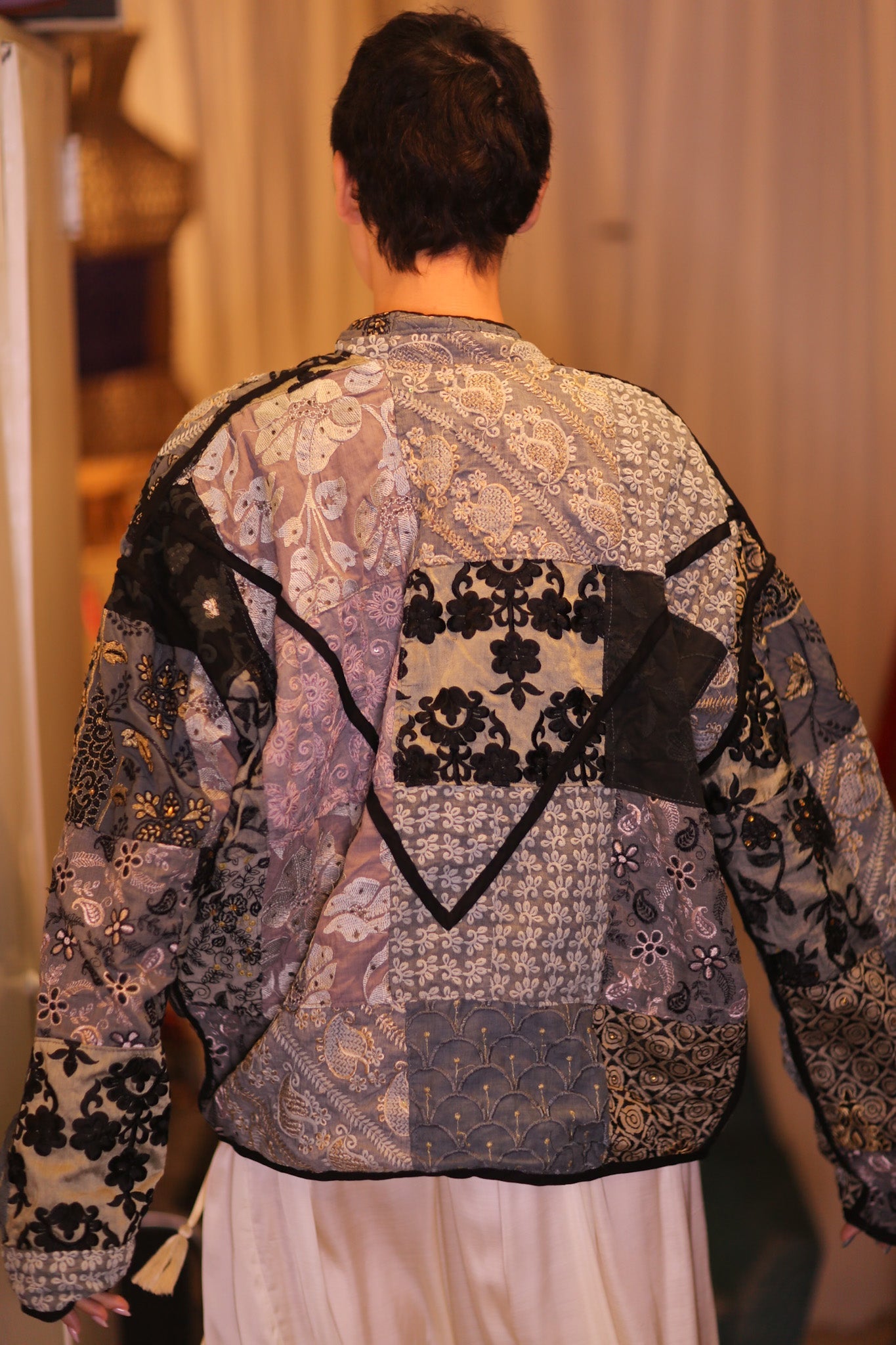 PATCHWORK PATTERN JACKET YILAYTHANT - BANGKOK TAILOR CLOTHING STORE - HANDMADE CLOTHING