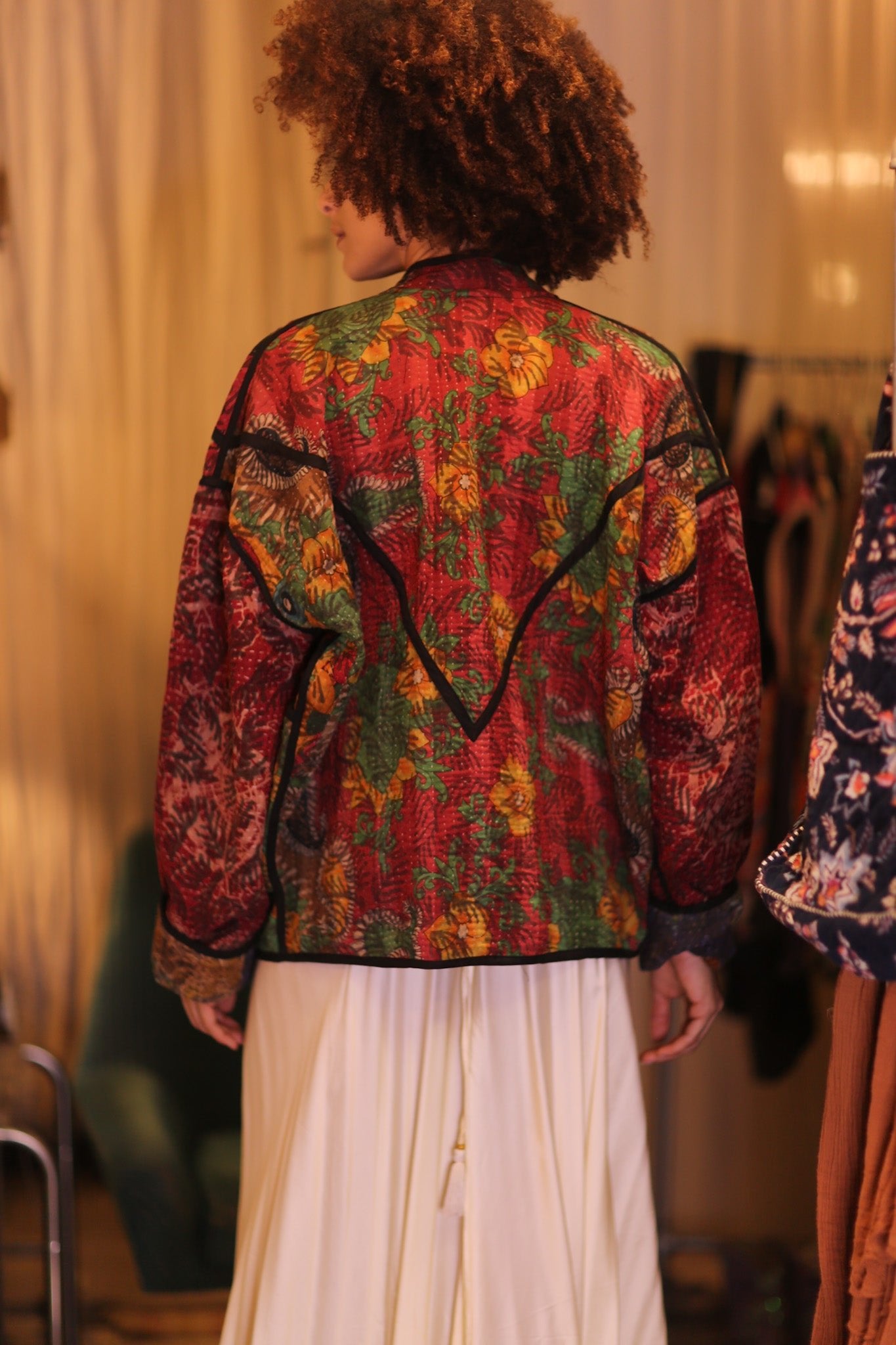 PATCHWORK PATTERN KANTHA JACKET NWEPAN - BANGKOK TAILOR CLOTHING STORE - HANDMADE CLOTHING