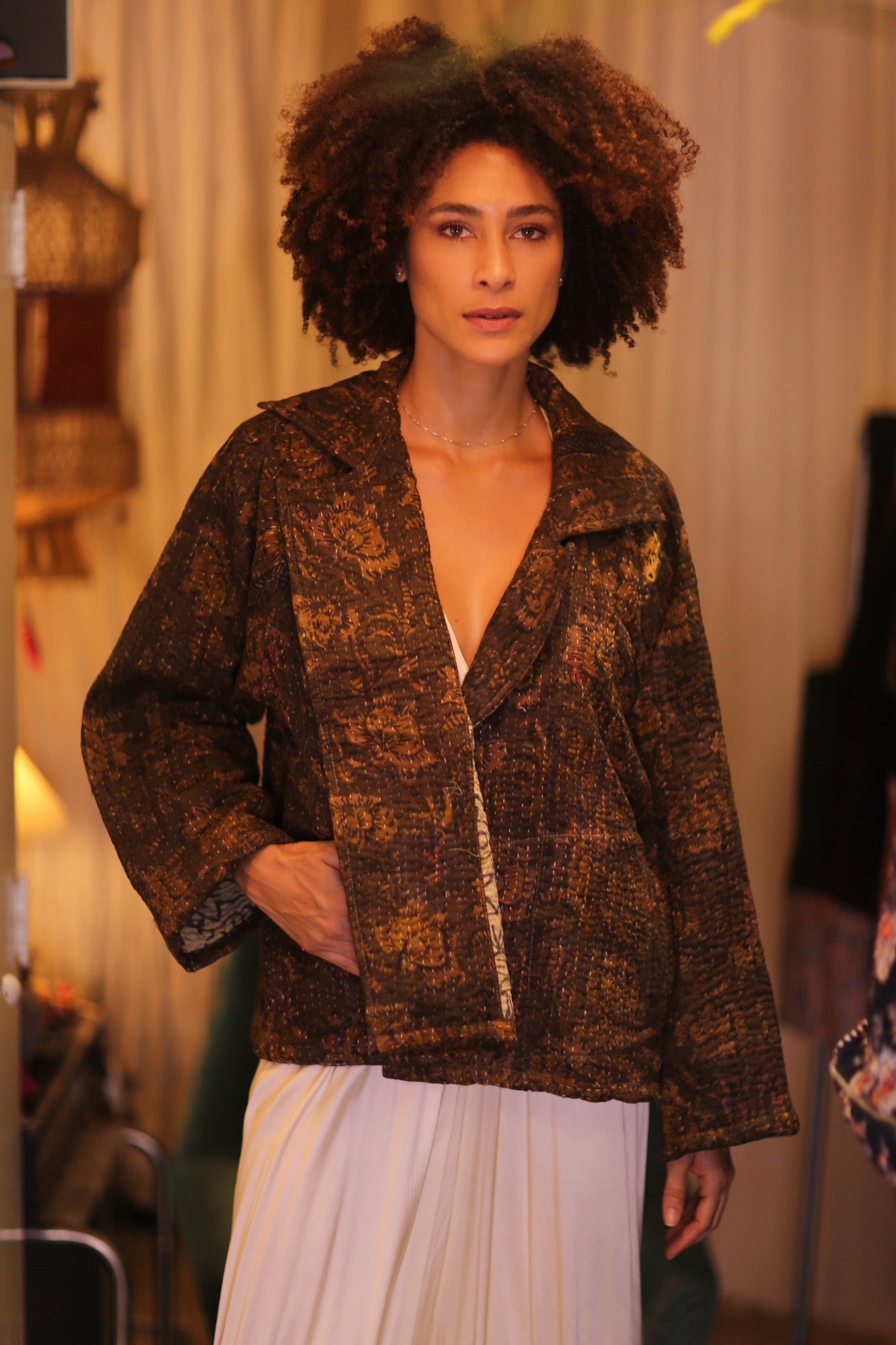 PATTERN KANTHA JACKET HINNZI - BANGKOK TAILOR CLOTHING STORE - HANDMADE CLOTHING