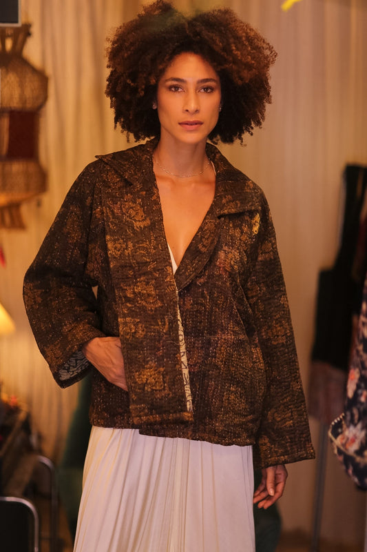 PATTERN KANTHA JACKET HINNZI - BANGKOK TAILOR CLOTHING STORE - HANDMADE CLOTHING