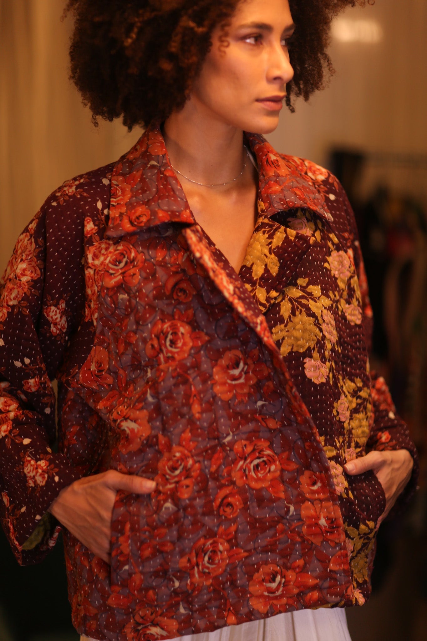 PATTERN KANTHA JACKET SPRING - BANGKOK TAILOR CLOTHING STORE - HANDMADE CLOTHING