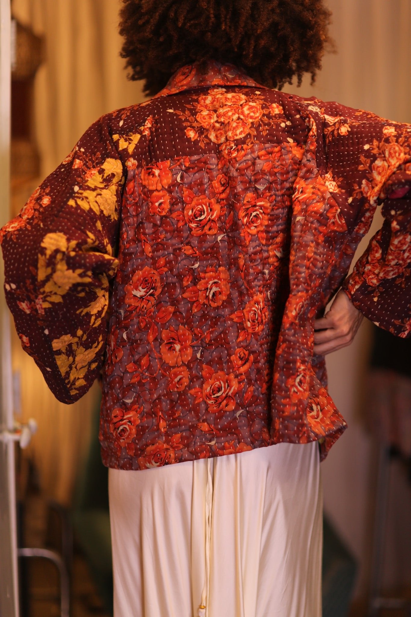 PATTERN KANTHA JACKET SPRING - BANGKOK TAILOR CLOTHING STORE - HANDMADE CLOTHING