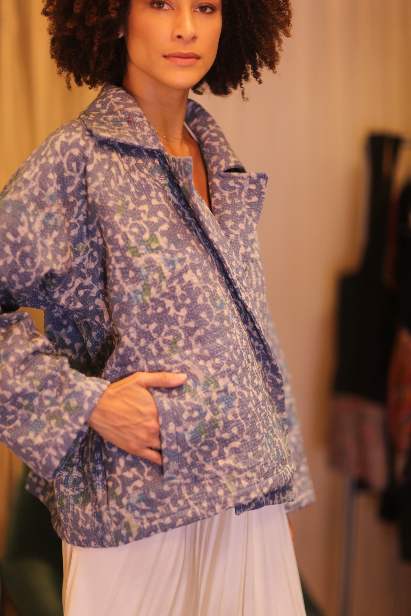 PATTERN KANTHA JACKET THANDAR - BANGKOK TAILOR CLOTHING STORE - HANDMADE CLOTHING