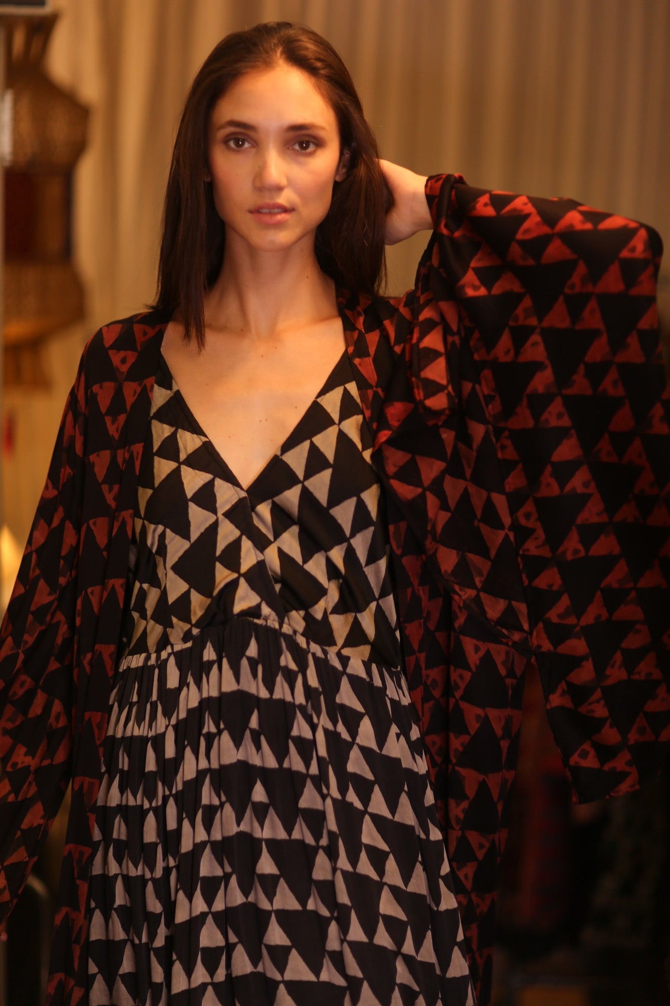 PINA WING KIMONO HONEY - BANGKOK TAILOR CLOTHING STORE - HANDMADE CLOTHING