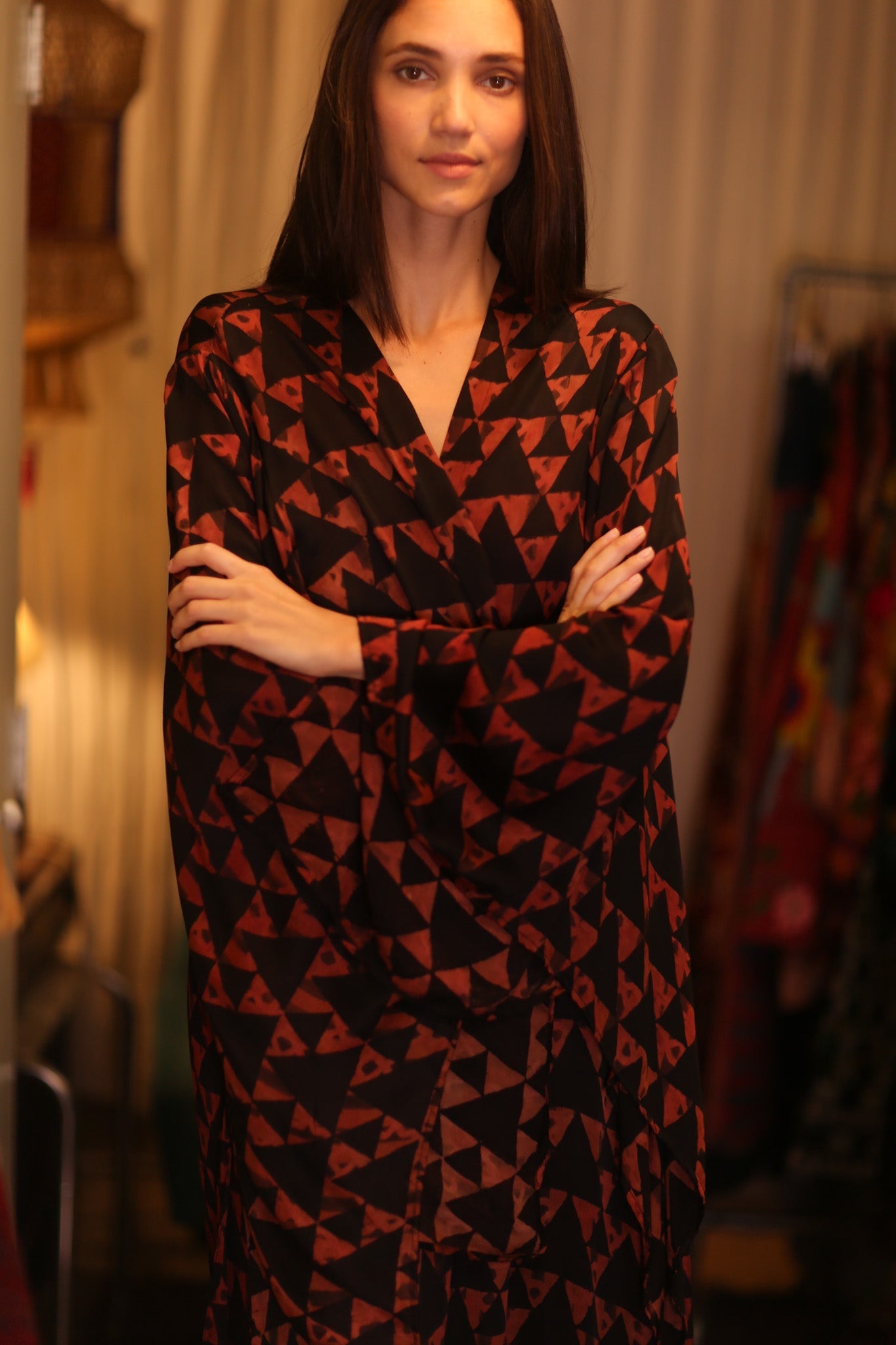 PINA WING KIMONO HONEY - BANGKOK TAILOR CLOTHING STORE - HANDMADE CLOTHING