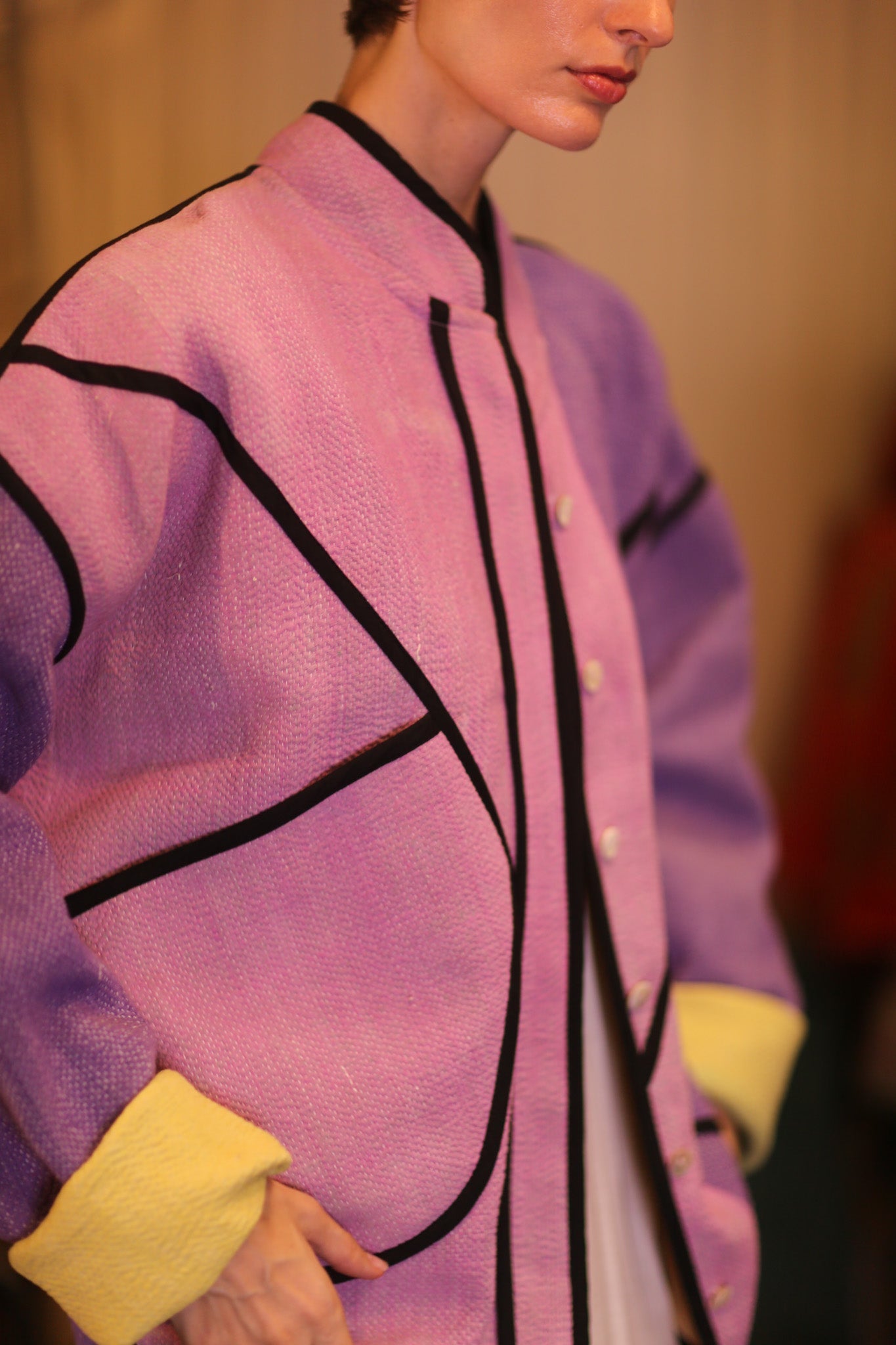 PURPLE PINK JACKET OUNA - BANGKOK TAILOR CLOTHING STORE - HANDMADE CLOTHING