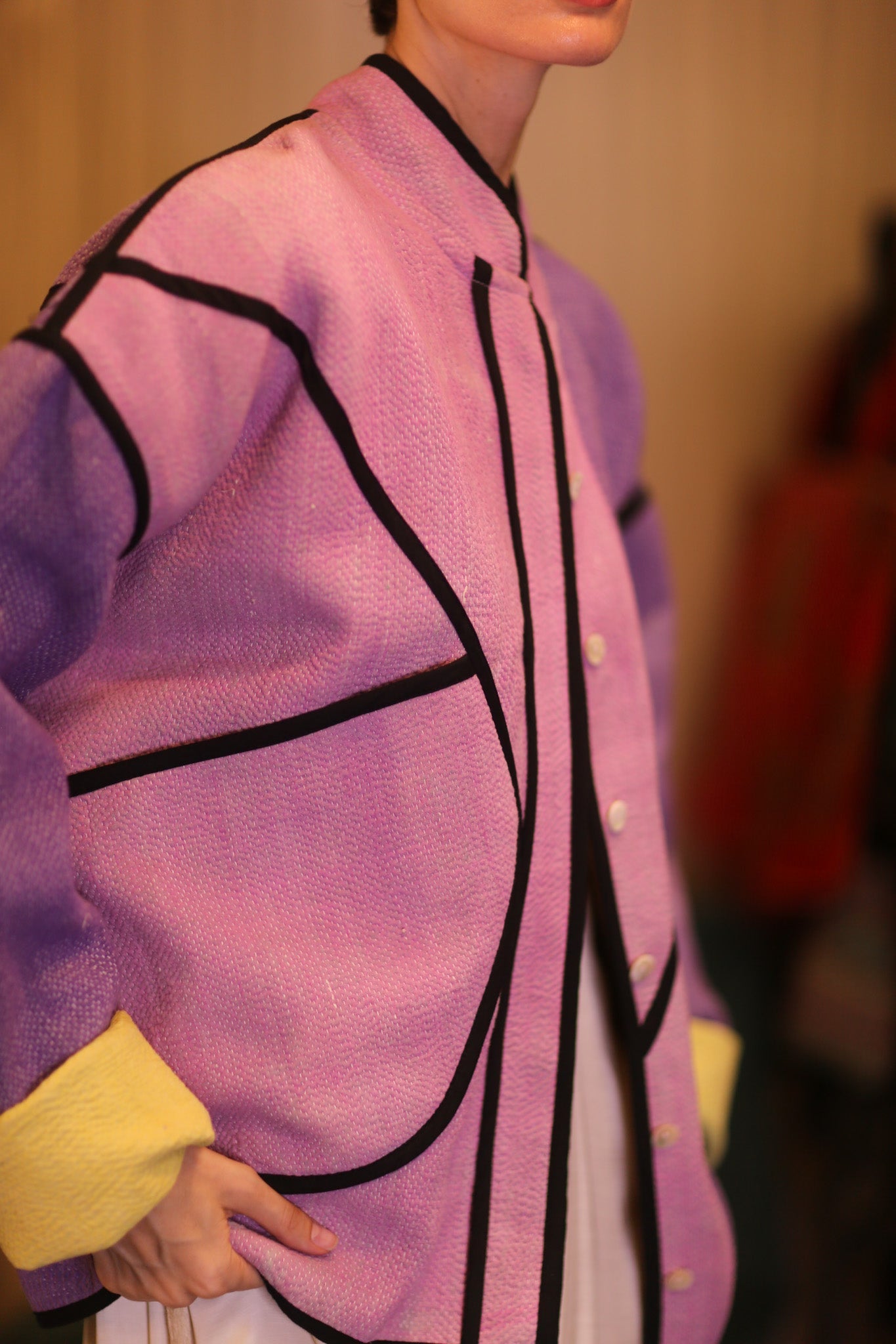 PURPLE PINK JACKET OUNA - BANGKOK TAILOR CLOTHING STORE - HANDMADE CLOTHING